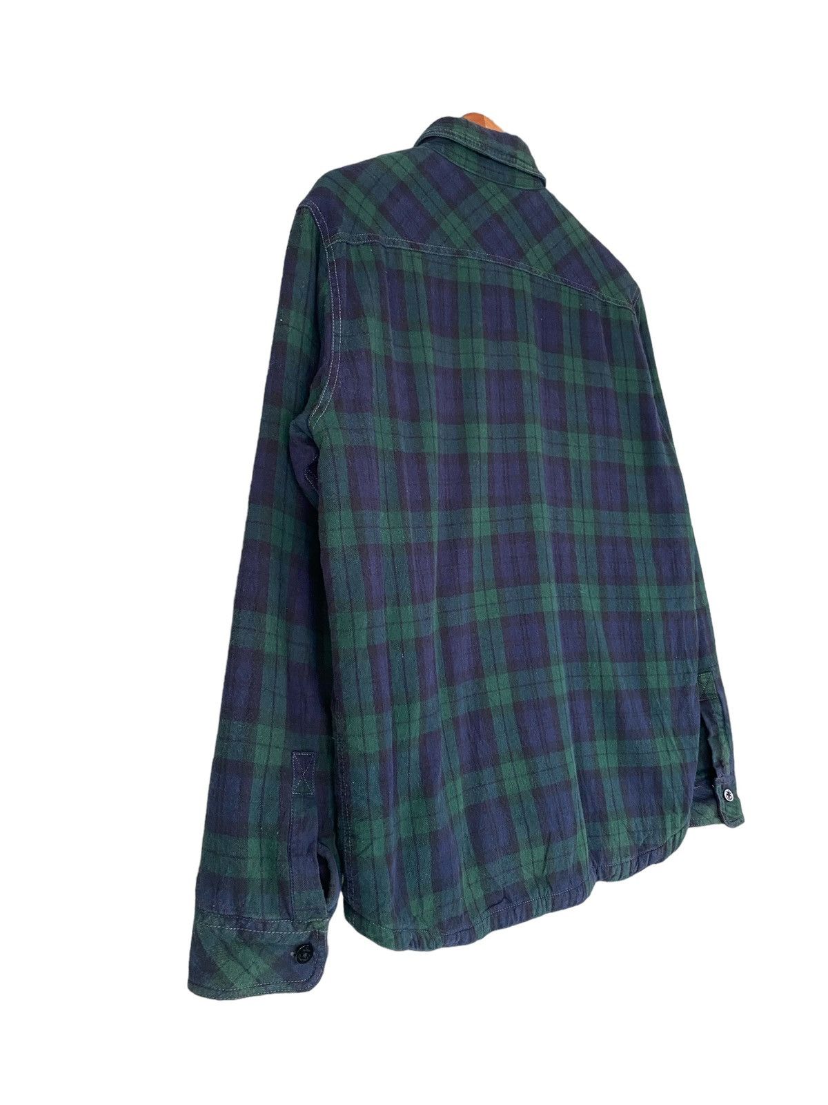 Avirex AVIREX LTD Linen Plaid Button Shirt Long Sleeve Size US XL / EU 56 / 4 - 14 Thumbnail