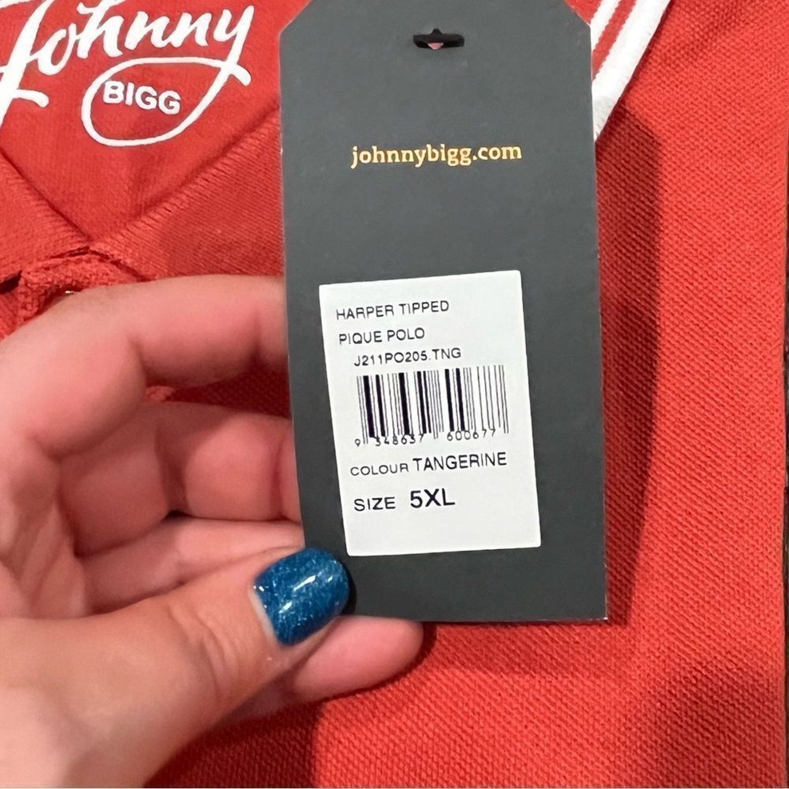 Vintage NWT Johnny Bigg Harper Tipped Pique Polo Shirt Sz 5X Size US XXL / EU 58 / 5 - 3 Thumbnail
