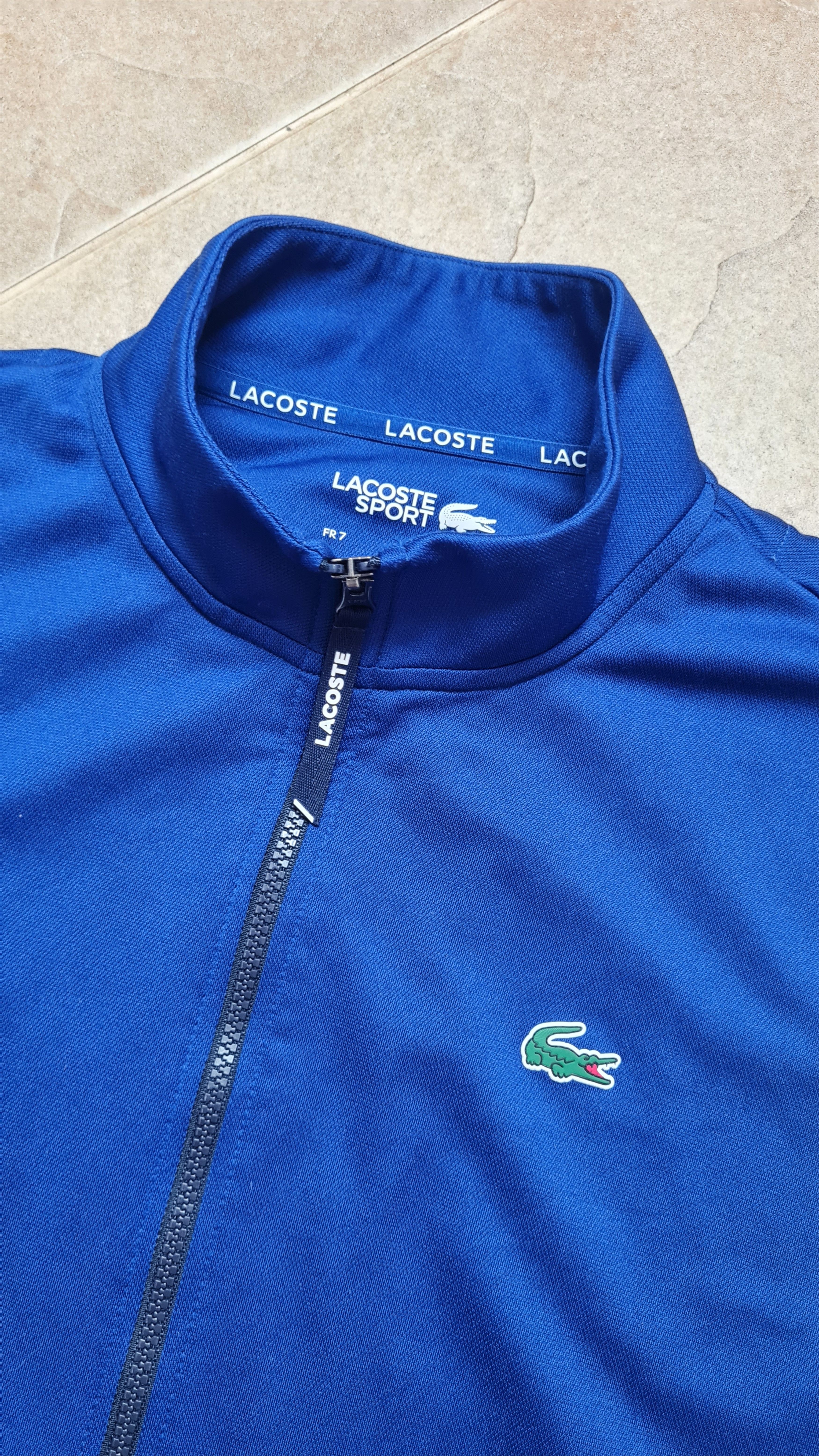 Lacoste Vintage sweatshirt LACOSTE Mens Track Jacket Blue Size US XXL / EU 58 / 5 - 14 Thumbnail
