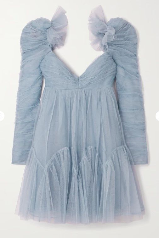 Zimmermann Tulle Ruched Mini Dress Size M / US 6-8 / IT 42-44 - 4 Thumbnail