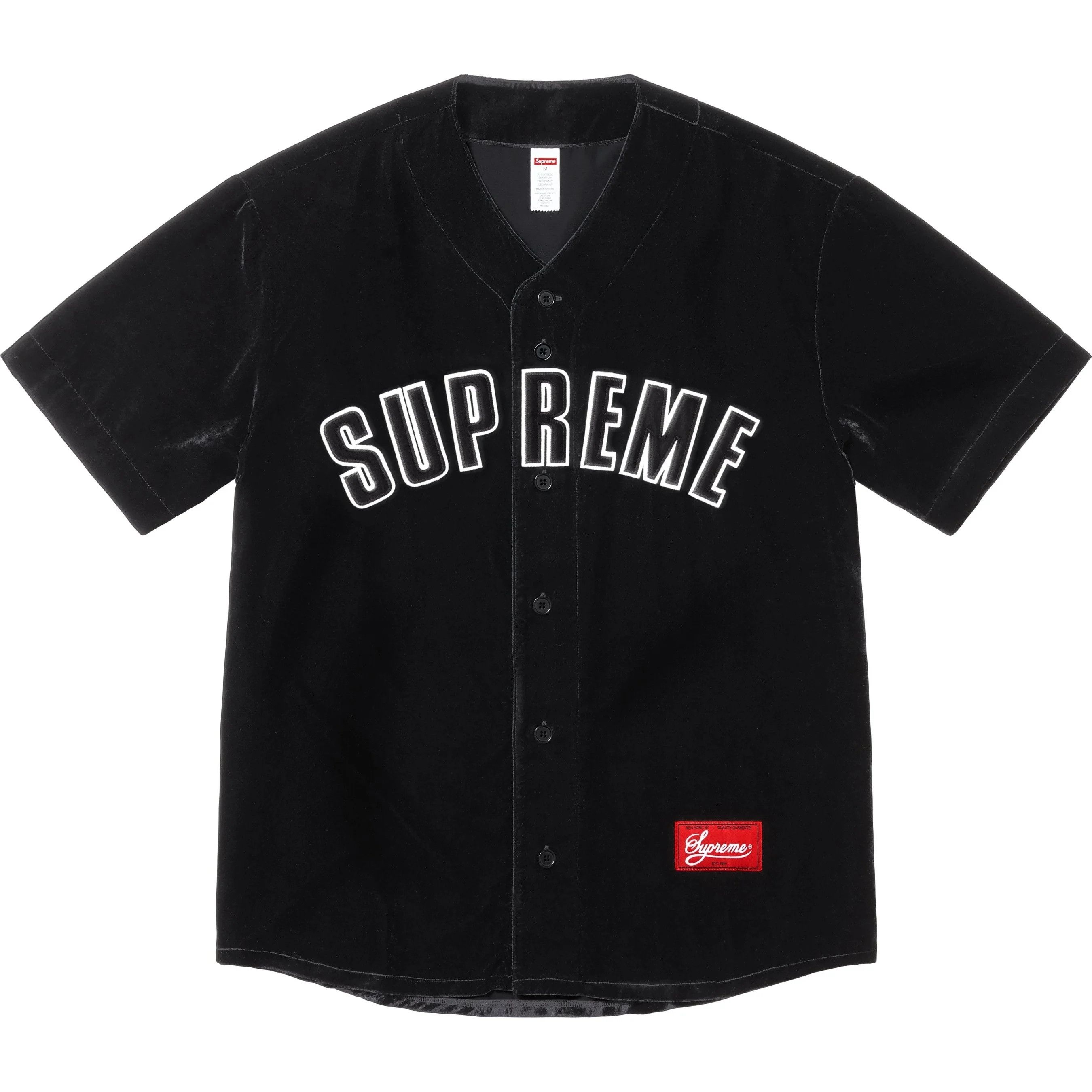 Supreme Supreme Velvet Baseball Jersey Size US L / EU 52-54 / 3 - 1 Thumbnail