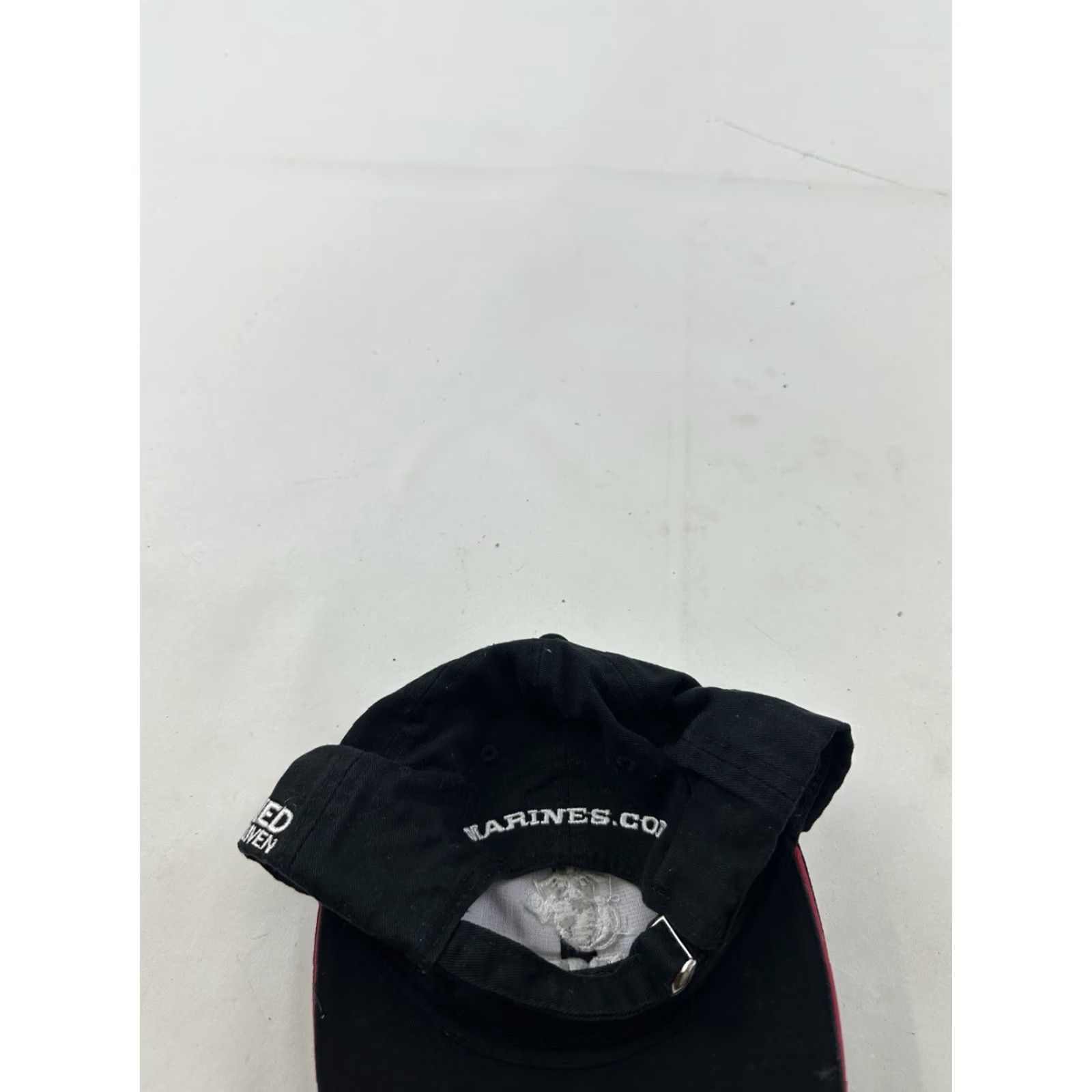 Vintage United States Marines Hat Black USMC Cap StrapBack Earned Never Given USA Made Size ONE SIZE - 5 Thumbnail
