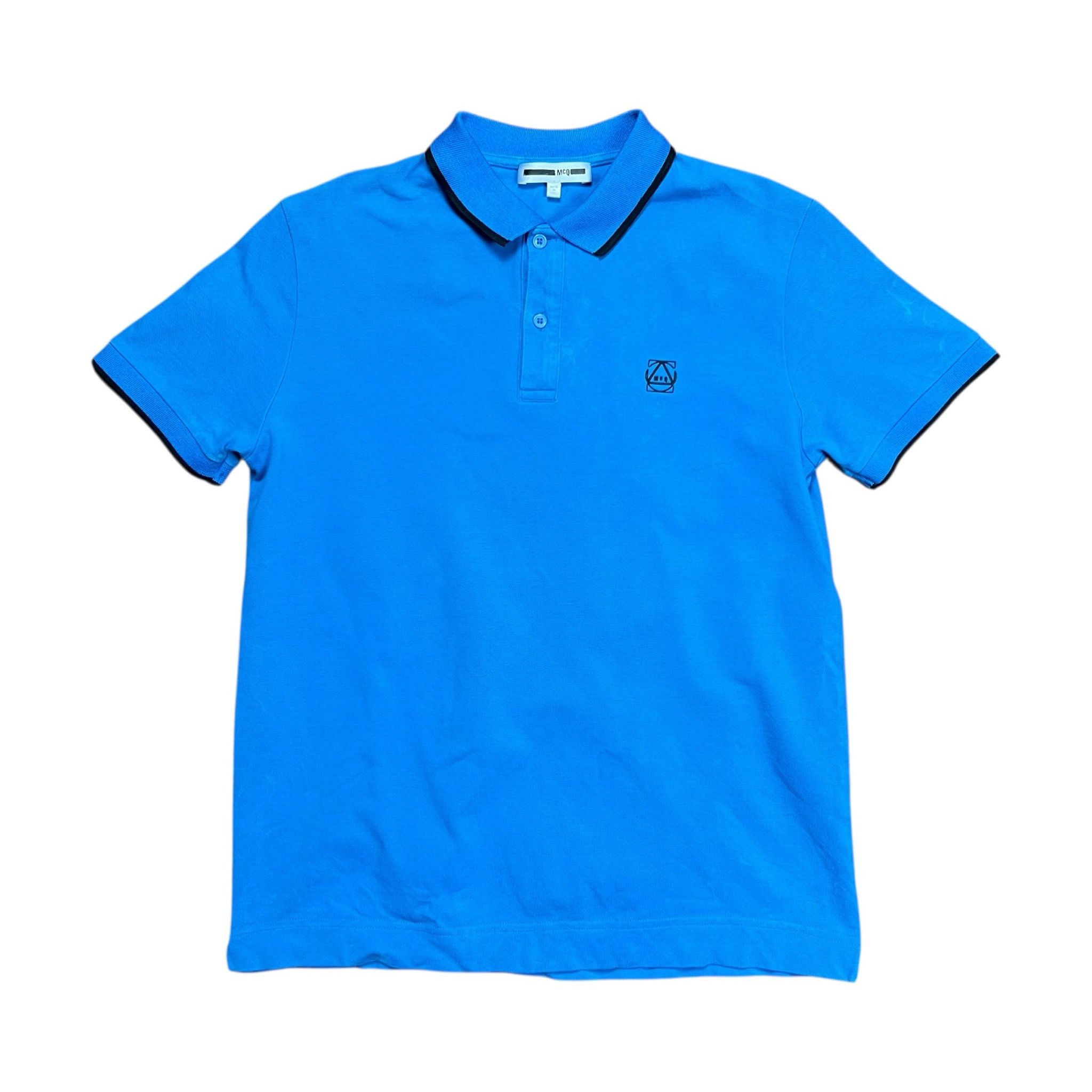 McQ Alexander McQueen MCQ Alexander McQueen Blue Polo Shirt - M Size US M / EU 48-50 / 2 - 1 Thumbnail