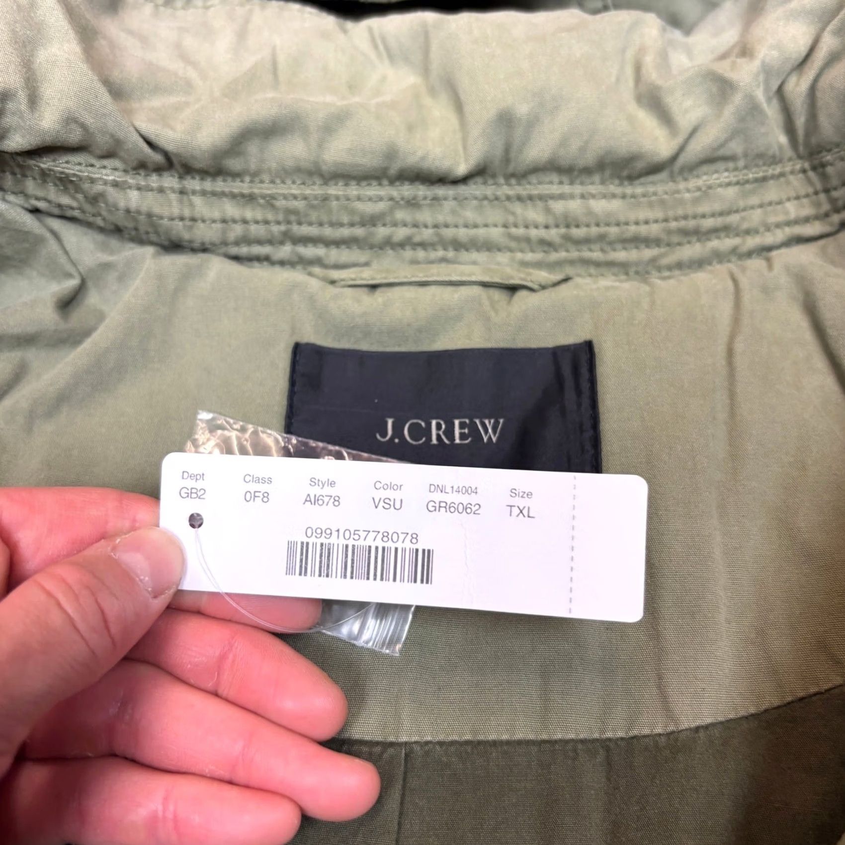 J.Crew NWT J.CREW XLT Mechanic Green Military Field Jacket Mens Size M65 Size US XL / EU 56 / 4 - 5 Thumbnail