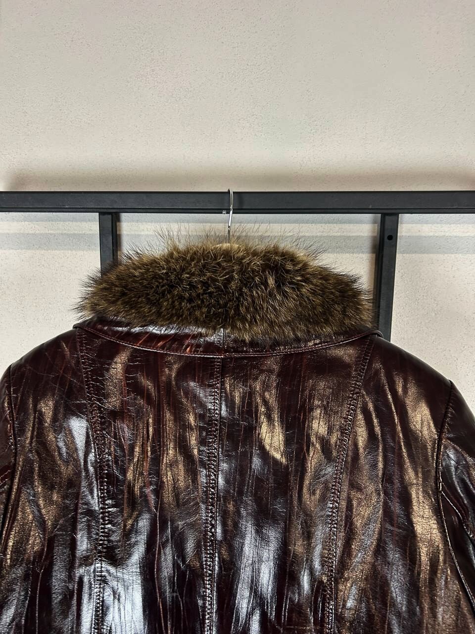 Japanese Brand Leather Jacket Fur Collar Vintage Distressed Biker Red Size US S / EU 44-46 / 1 - 9 Thumbnail
