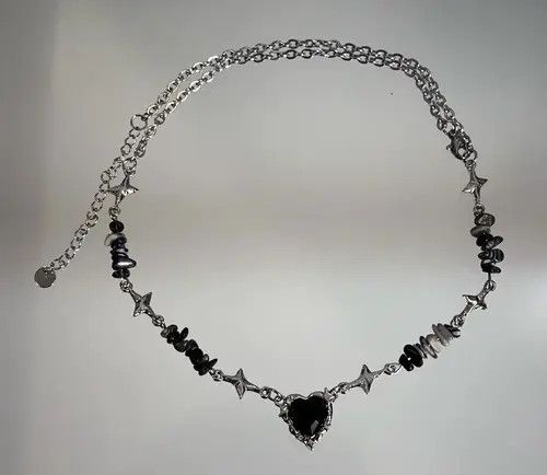 VIBE Black Hearth Chain Choker Necklace Size ONE SIZE - 3 Thumbnail
