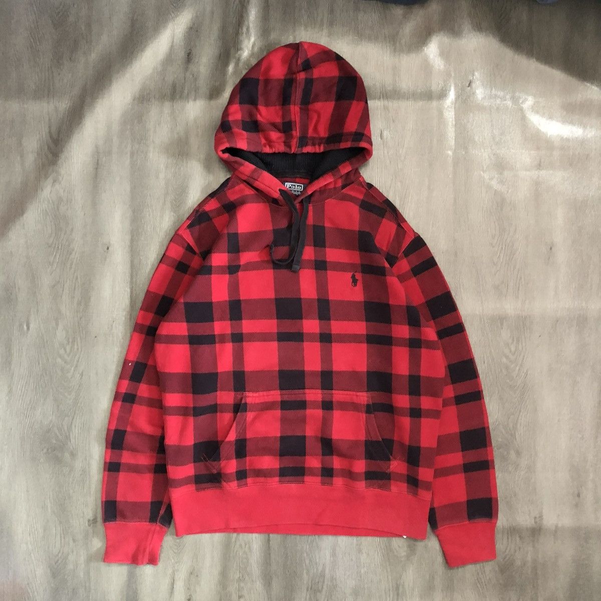 Polo Ralph Lauren Polo Ralph Lauren Plaid Hoodie Size US XL / EU 56 / 4 - 1 Thumbnail
