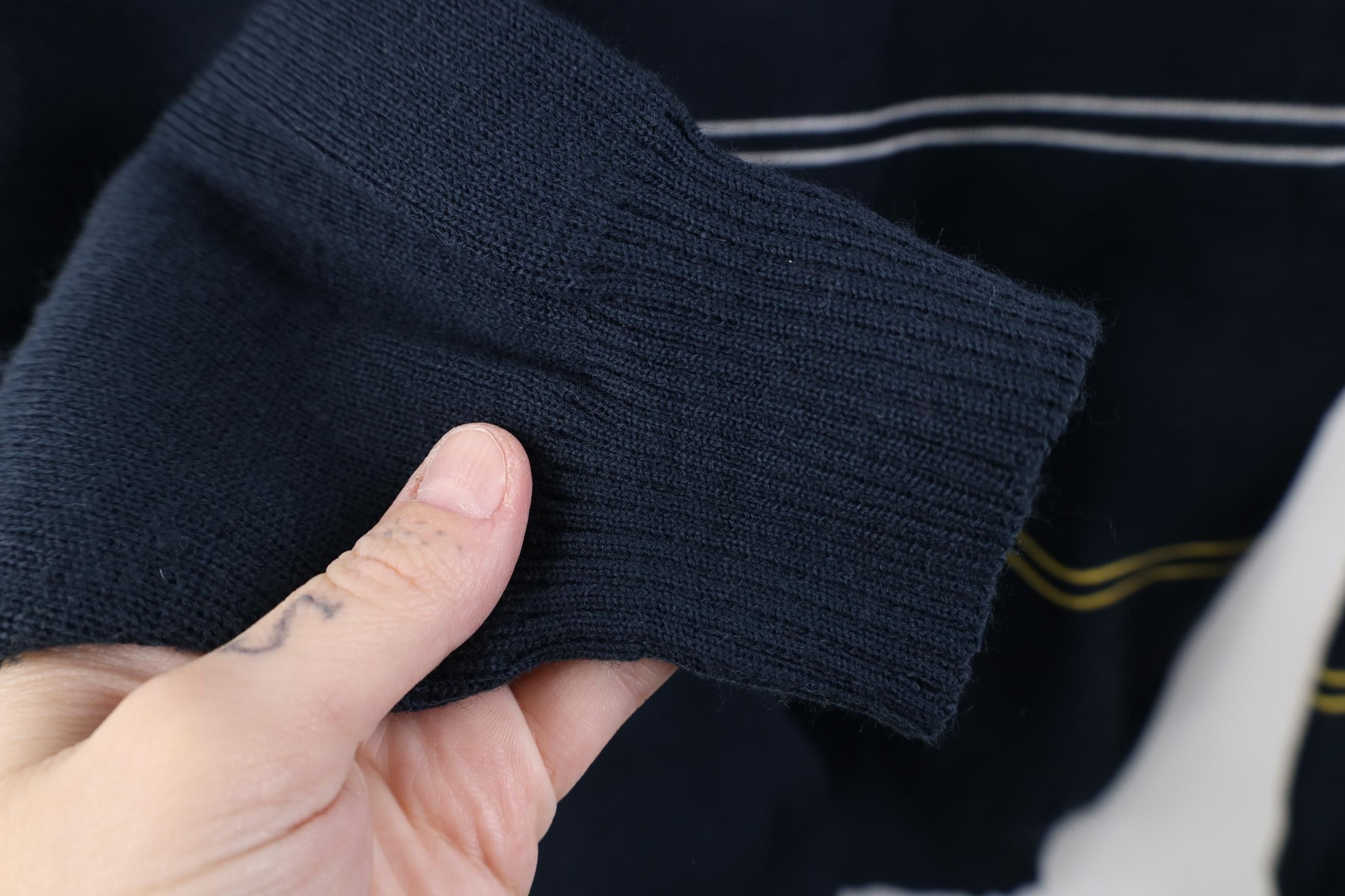 Vintage Vintage 90s Streetwear Wool Blend Ireland Sweater Striped Size US L / EU 52-54 / 3 - 6 Thumbnail