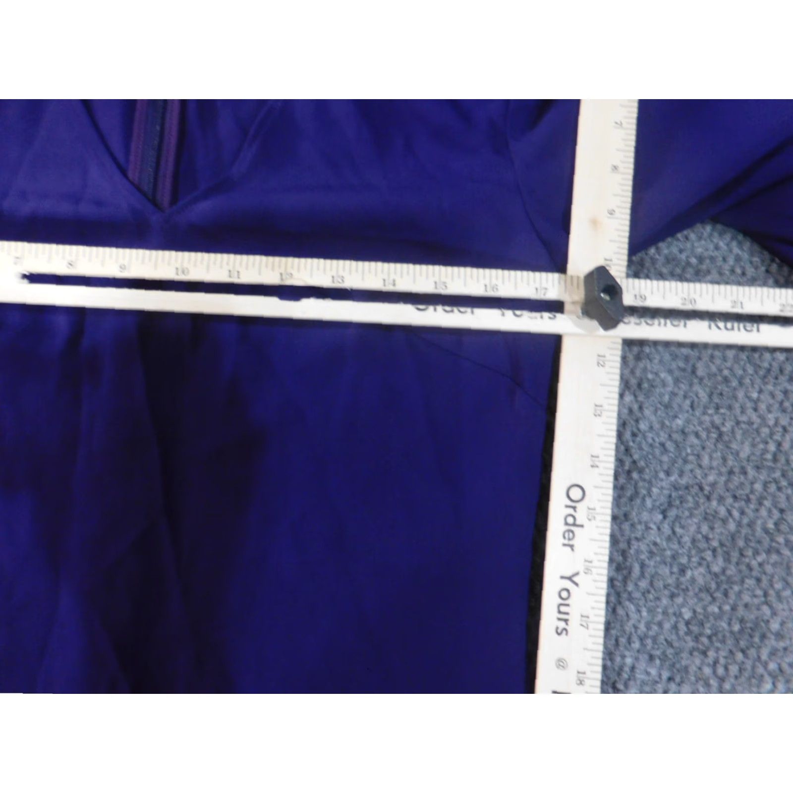 Ralph Lauren Lauren Ralph Lauren dress Purple A-Line Bell Sleeve Zip Womens Midi Lined Cotton Polyester Viscose Knit Crochet 2 Regular Spring Womens Size XS / US 0-2 / IT 36-38 - 6 Thumbnail