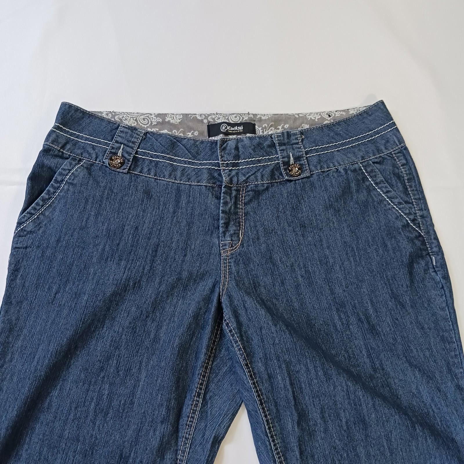 Designer Rewash J7617AQ3X Women's Blue Bootcut Jeans Size 18 (38×31) Size 40" / US 18 - 8 Thumbnail
