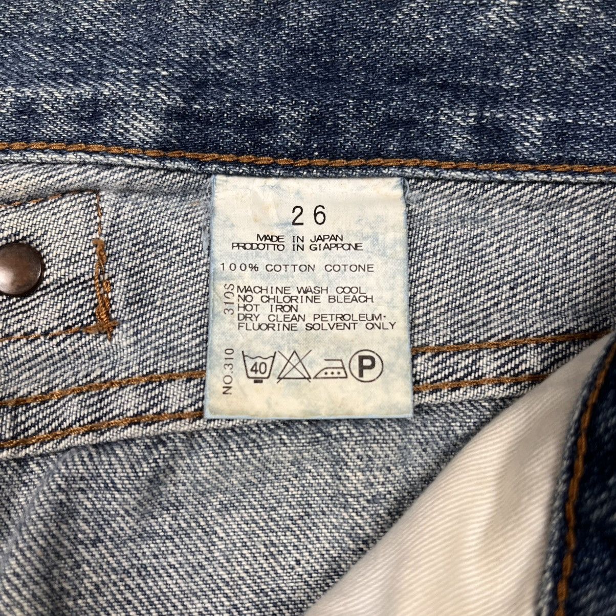 Japanese Brand Vtg Selvedge Denim Pants Buckel Back Stunning Lure Size US 29 - 16 Thumbnail