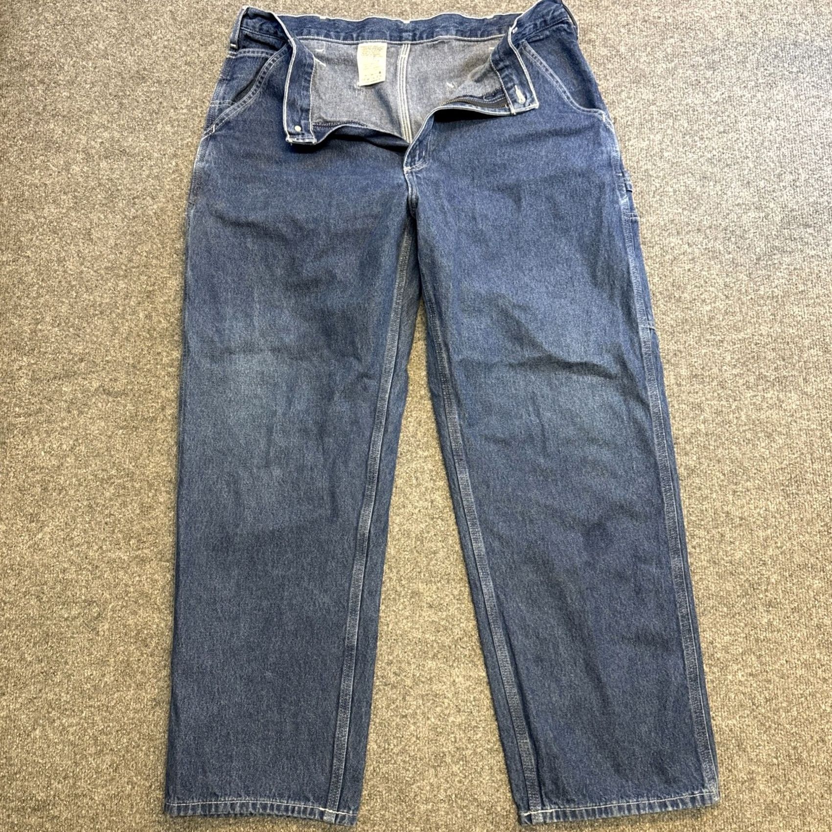 Carhartt Carhartt Jeans Men’s 38x30 Denim Cotton 813-DST Blue Men’s Straight Pockets Regular 30 Inseam Size US 38 / EU 54 - 3 Thumbnail