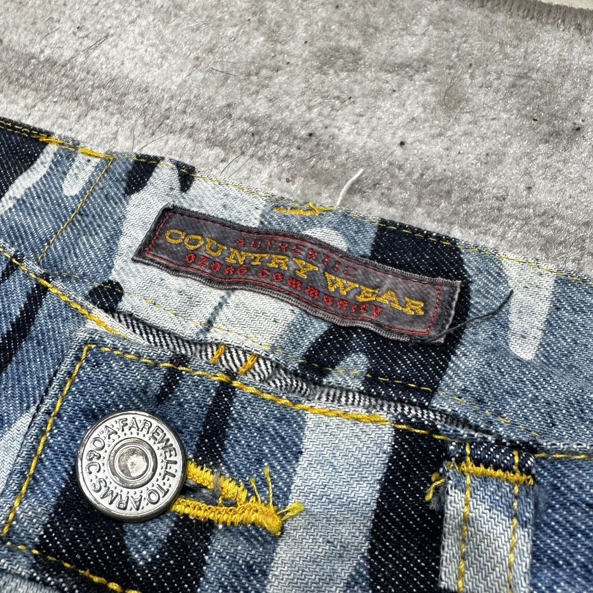 Hysteric Glamour 90s Ozone Community Hysteric Glamour Camo Denim Jeans Size 24" / US 00 / IT 34 - 4 Thumbnail