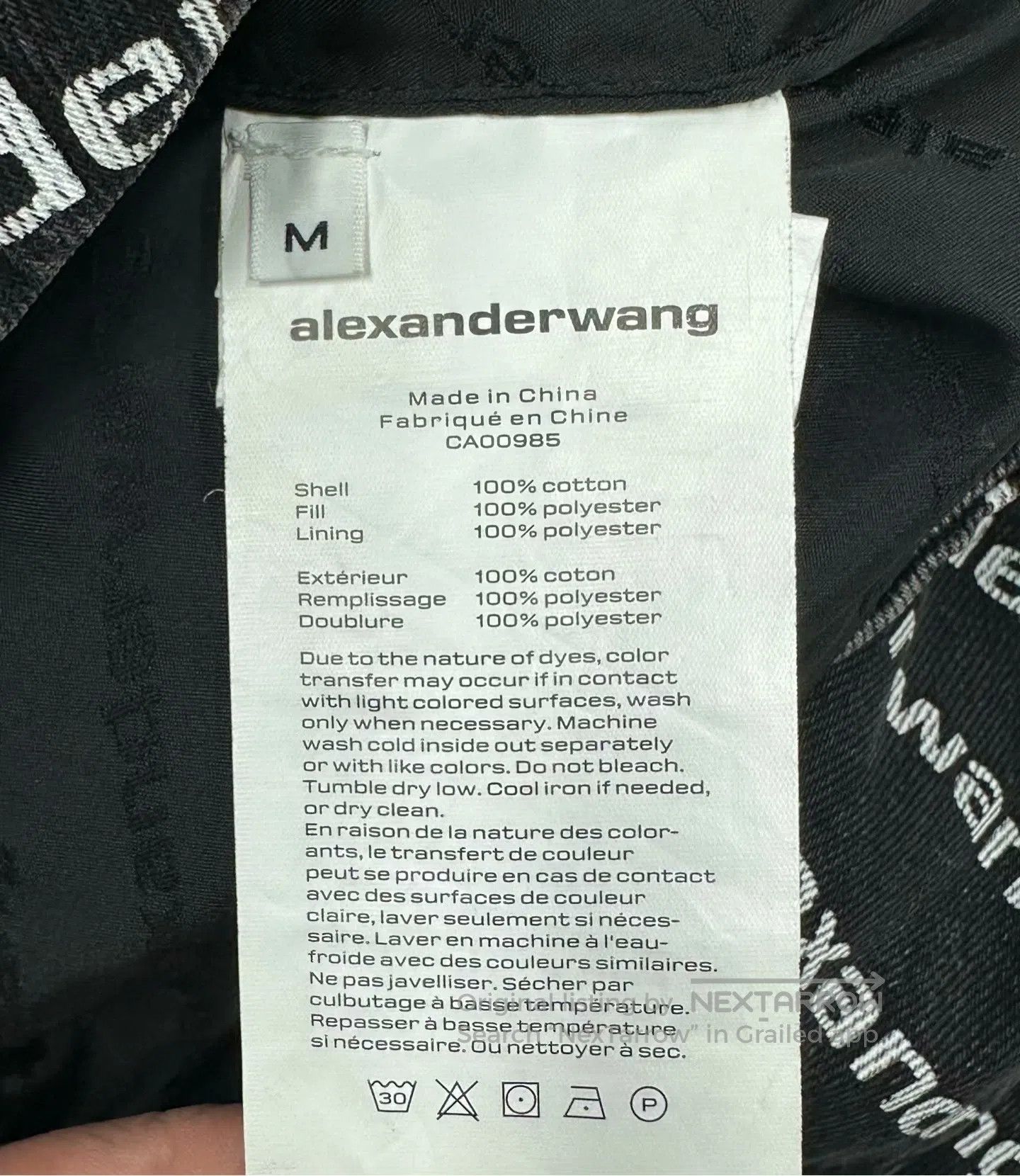Alexander Wang Alexander Wang Black Camo Printed Down Jacket| Size US M / EU 48-50 / 2 - 4 Thumbnail