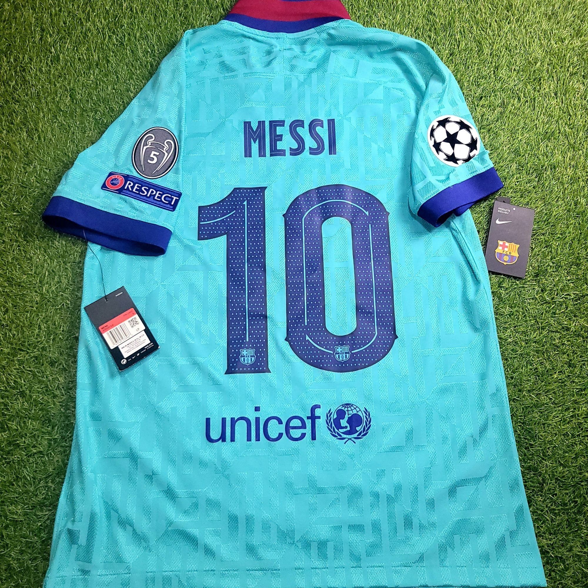 Nike Messi Barcelona 2019 2020 Third Soccer Jersey BNWT L Size US L / EU 52-54 / 3 - 1 Thumbnail
