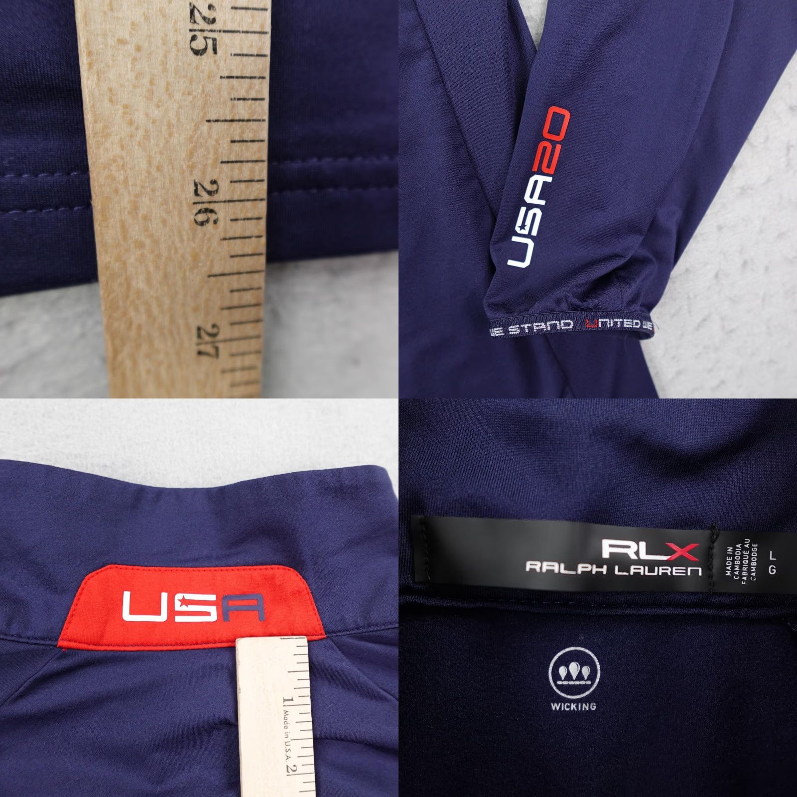 RLX Ralph Lauren VINTAGE RLX Ralph Lauren Jacket Mens Large Blue Ryder Cup 1/4 Zip 2020 Golf Pullover Size US L / EU 52-54 / 3 - 8 Thumbnail