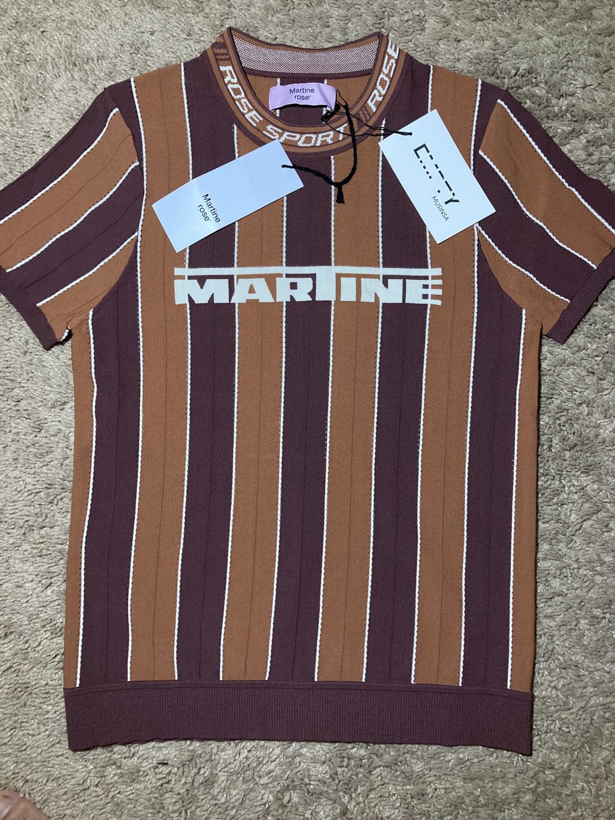 Martine Rose New SS25 Martine Rose Logo Sport Tight Shirt Gym 2025 MR Size US S / EU 44-46 / 1 - 2 Thumbnail