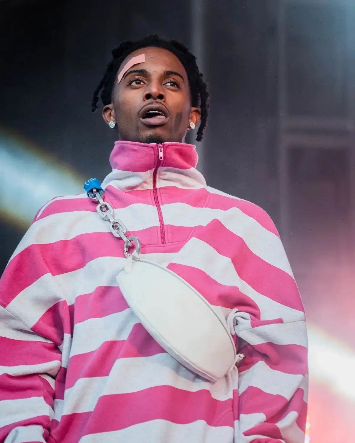 Balenciaga Balenciaga pink striped sweatshirt (playboi carti grail) Size US L / EU 52-54 / 3 - 18 Thumbnail