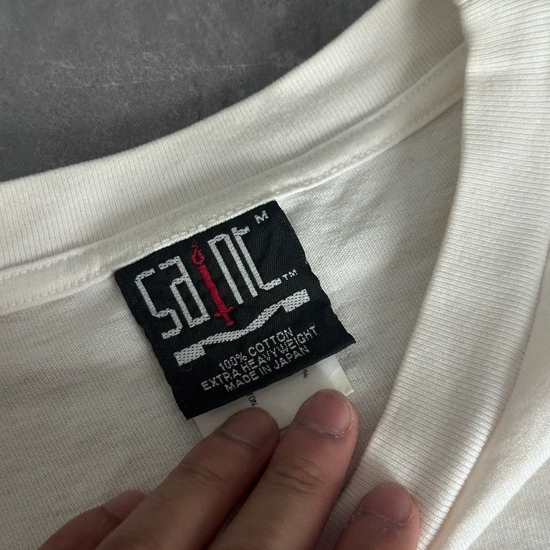 Saint Michael Saint Michael Washed white short sleeved shirt Size US M / EU 48-50 / 2 - 5 Thumbnail
