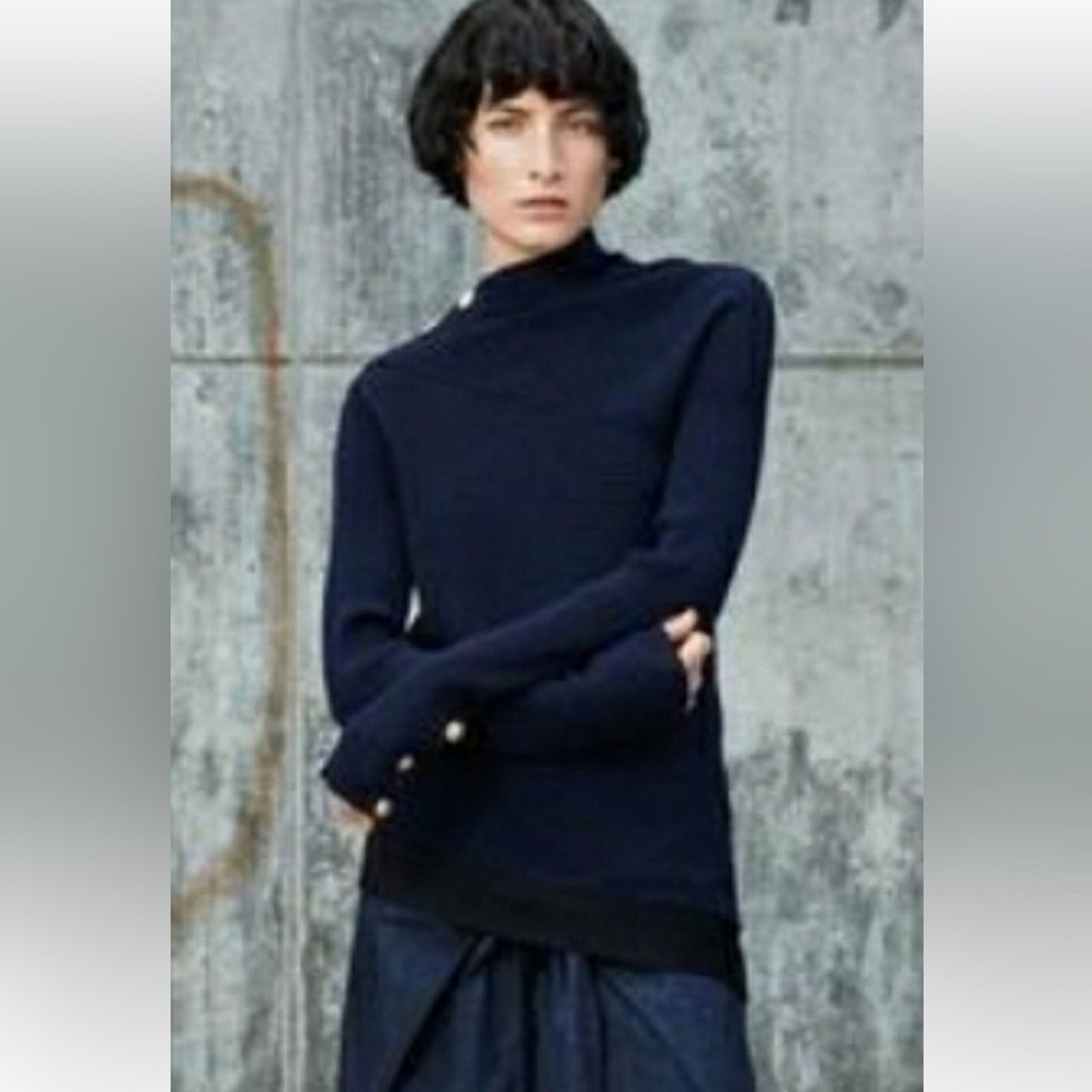 Rag & Bone RAG & BONE $398 Reanna Blue Black Sweater NWOT XXS Size XXS / US 00 / IT 34 - 3 Thumbnail