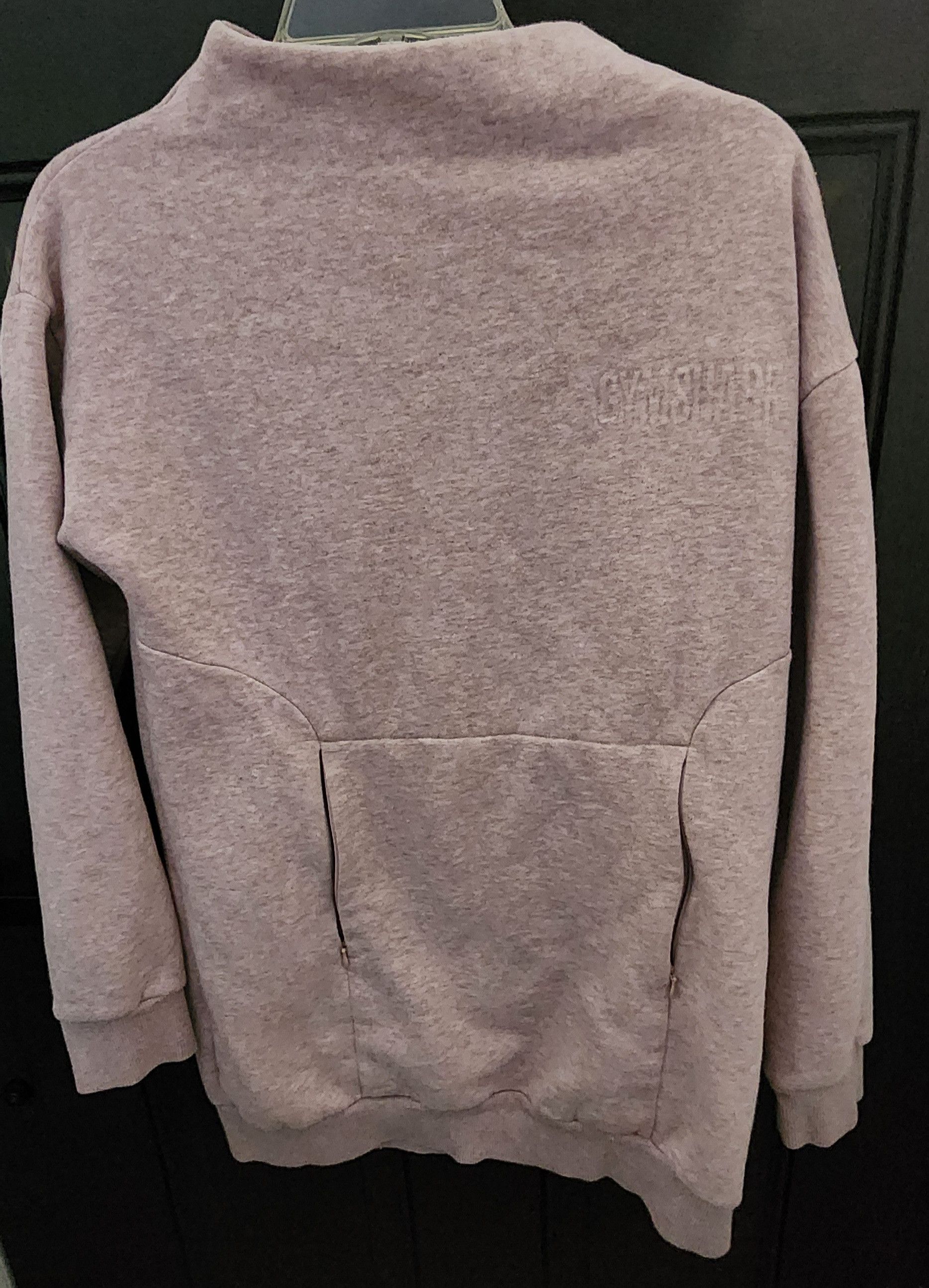 Gymshark Gymshark Light Pink Oversized Mock Neck Tunic Sweater S Size S / US 4 / IT 40 - 1 Thumbnail