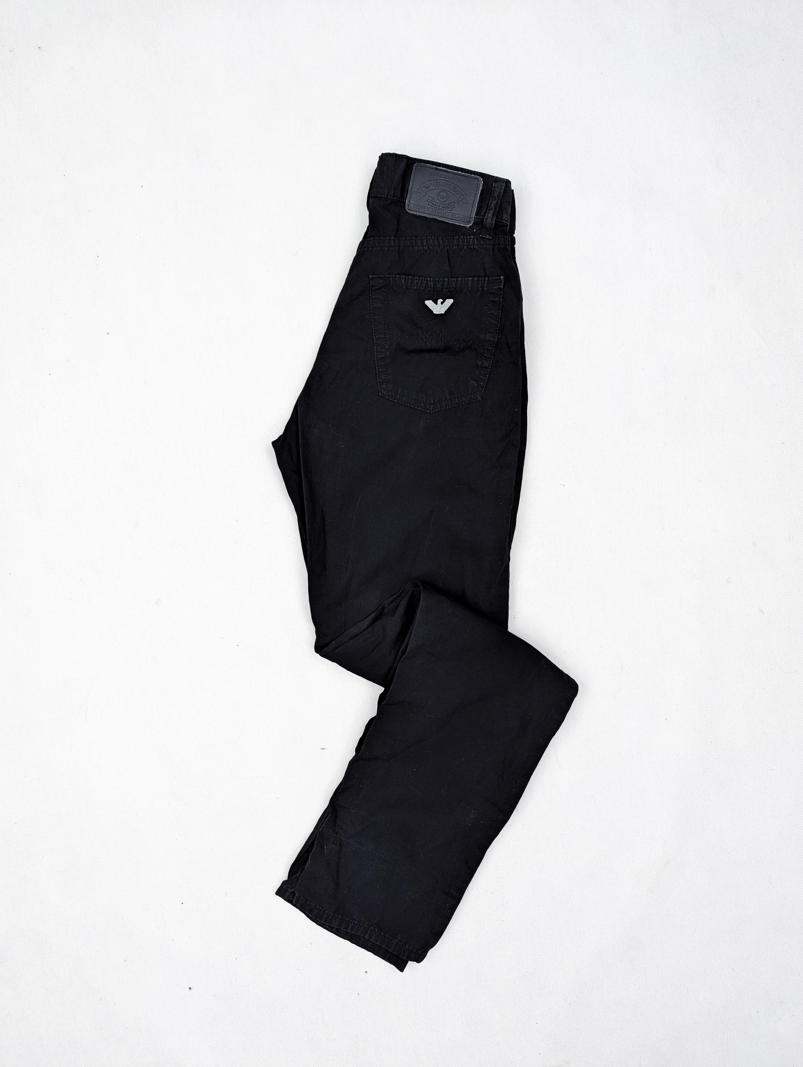 Armani Armani Jeans black pants trousers S Size 28" / US 6 / IT 42 - 1 Thumbnail