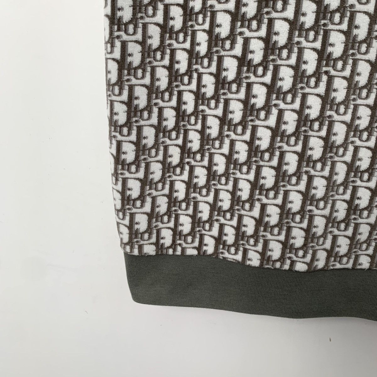 Dior Christian Dior Brown Logo Jacquard All Over Print Sweatshirt Size L / US 10 / IT 46 - 4 Thumbnail