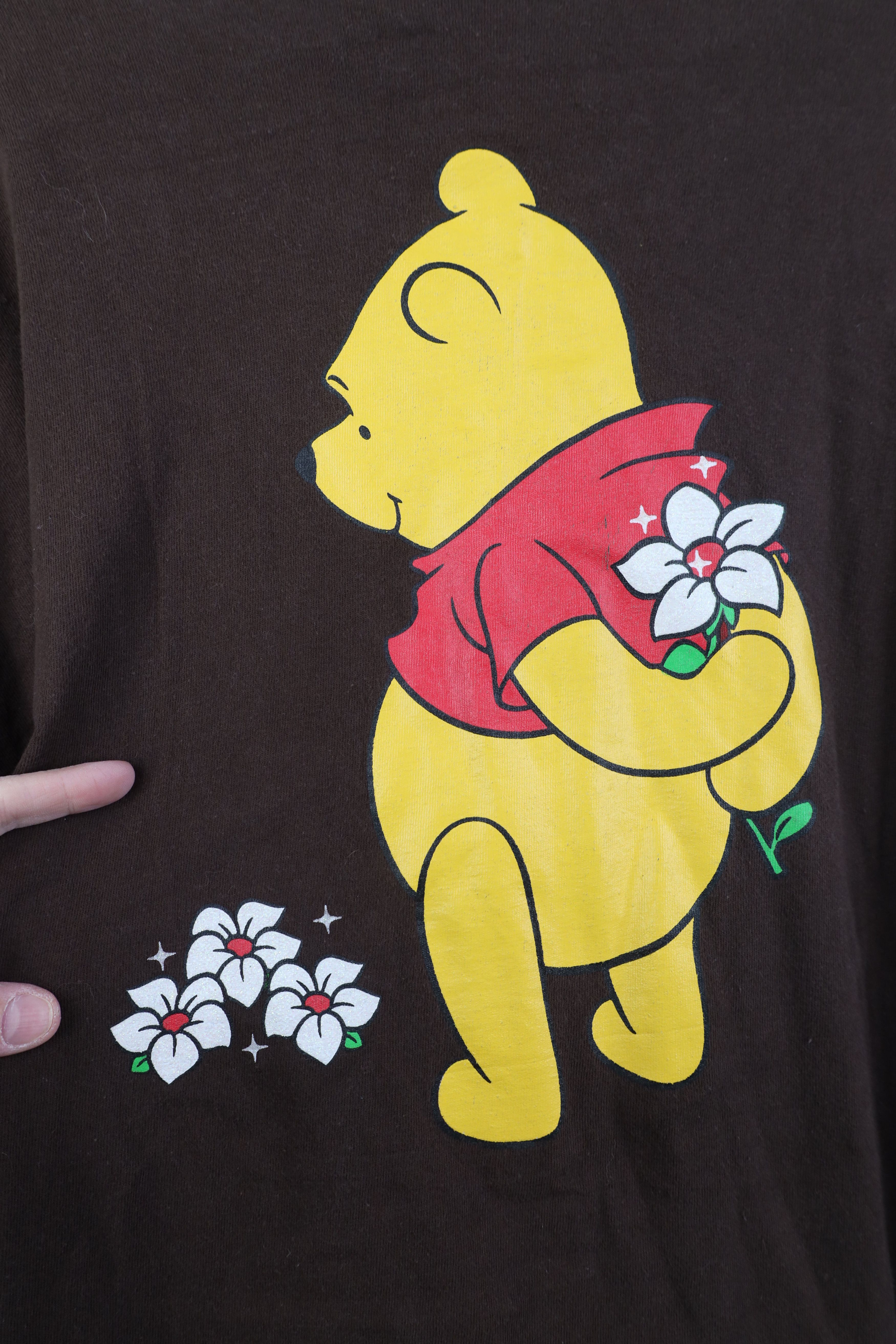 Disney Vintage Disney Winnie the Pooh Short Sleeve T-Shirt Brown Size 4XL / US 24-26 - 11 Thumbnail