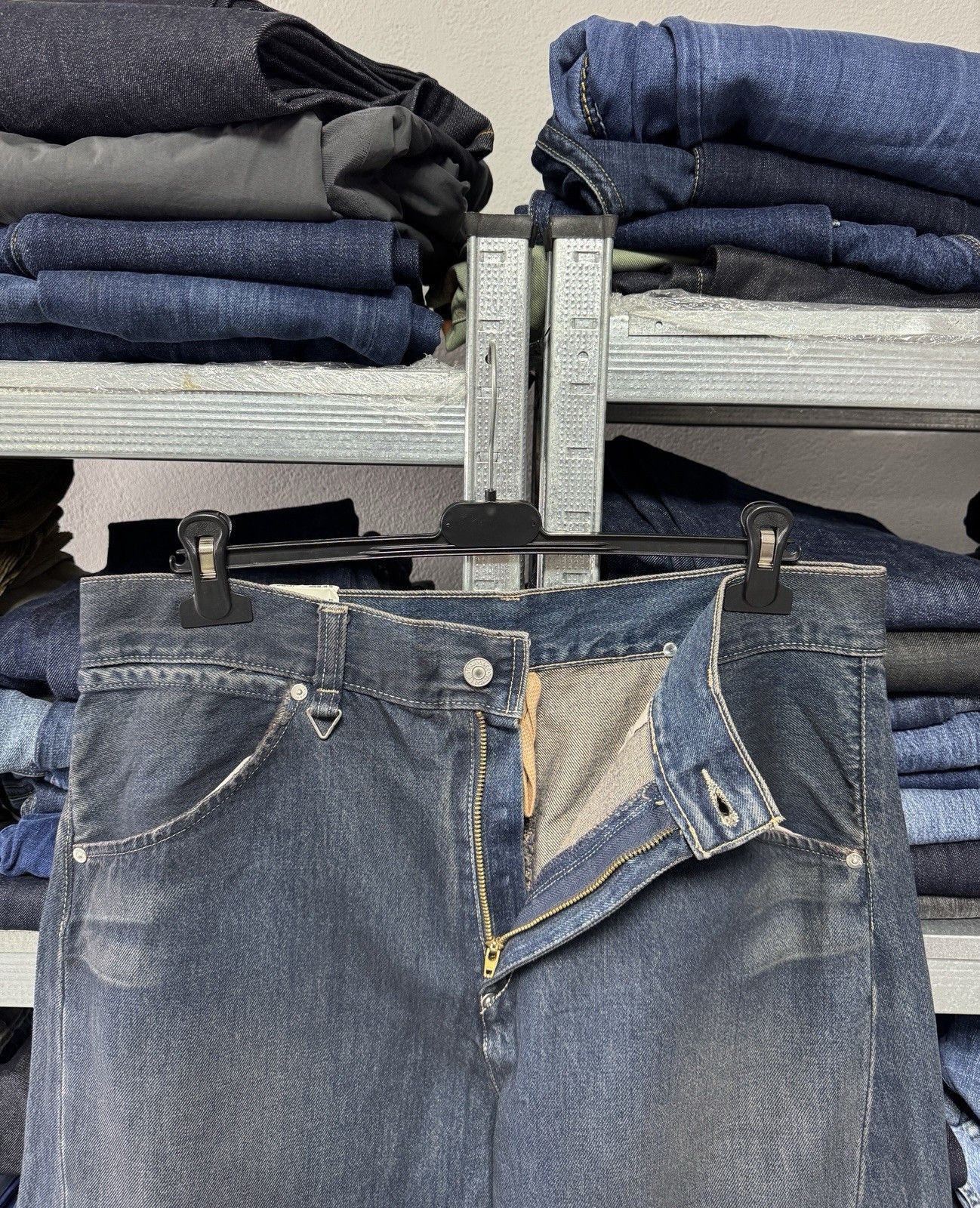 Levi's NWT Levi’s Engineered Jeans Mens Twisted Buckle Back Leg Zip Size US 33 - 16 Thumbnail