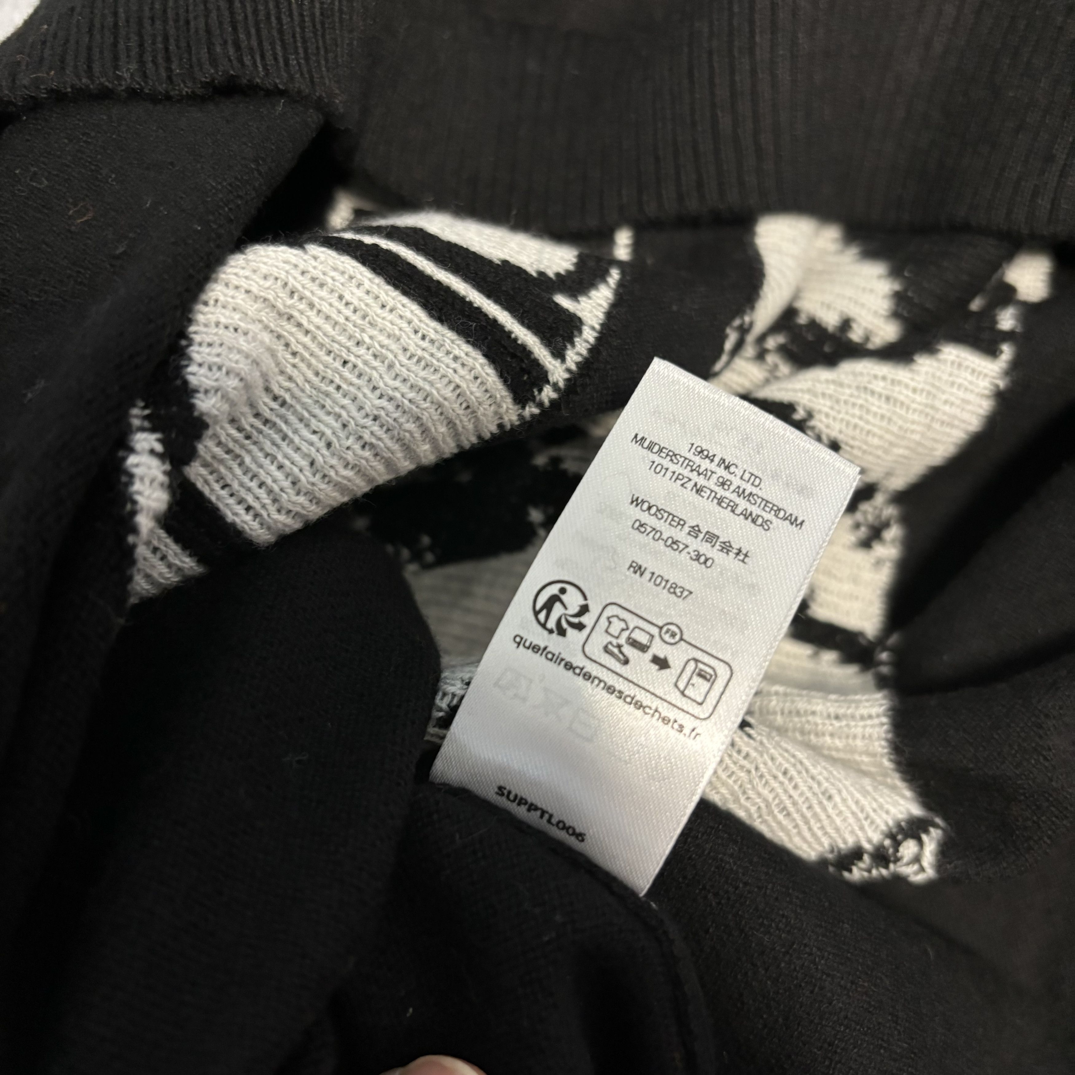 Supreme Supreme Big Cats Jacquard L/S Top Black - 23SS Size US L / EU 52-54 / 3 - 8 Thumbnail