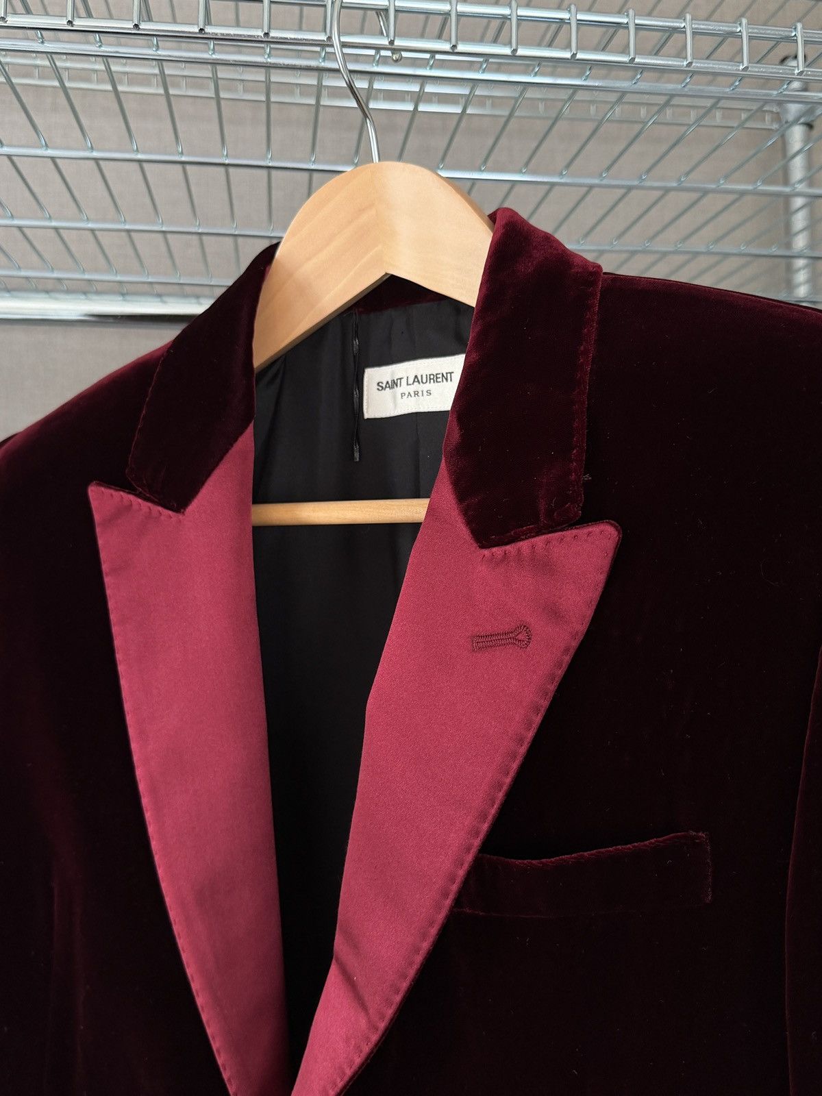 Saint Laurent Paris Saint Laurent Paris X Heidi Slimane FW16 Velvet Blazer Size 46R - 2 Thumbnail