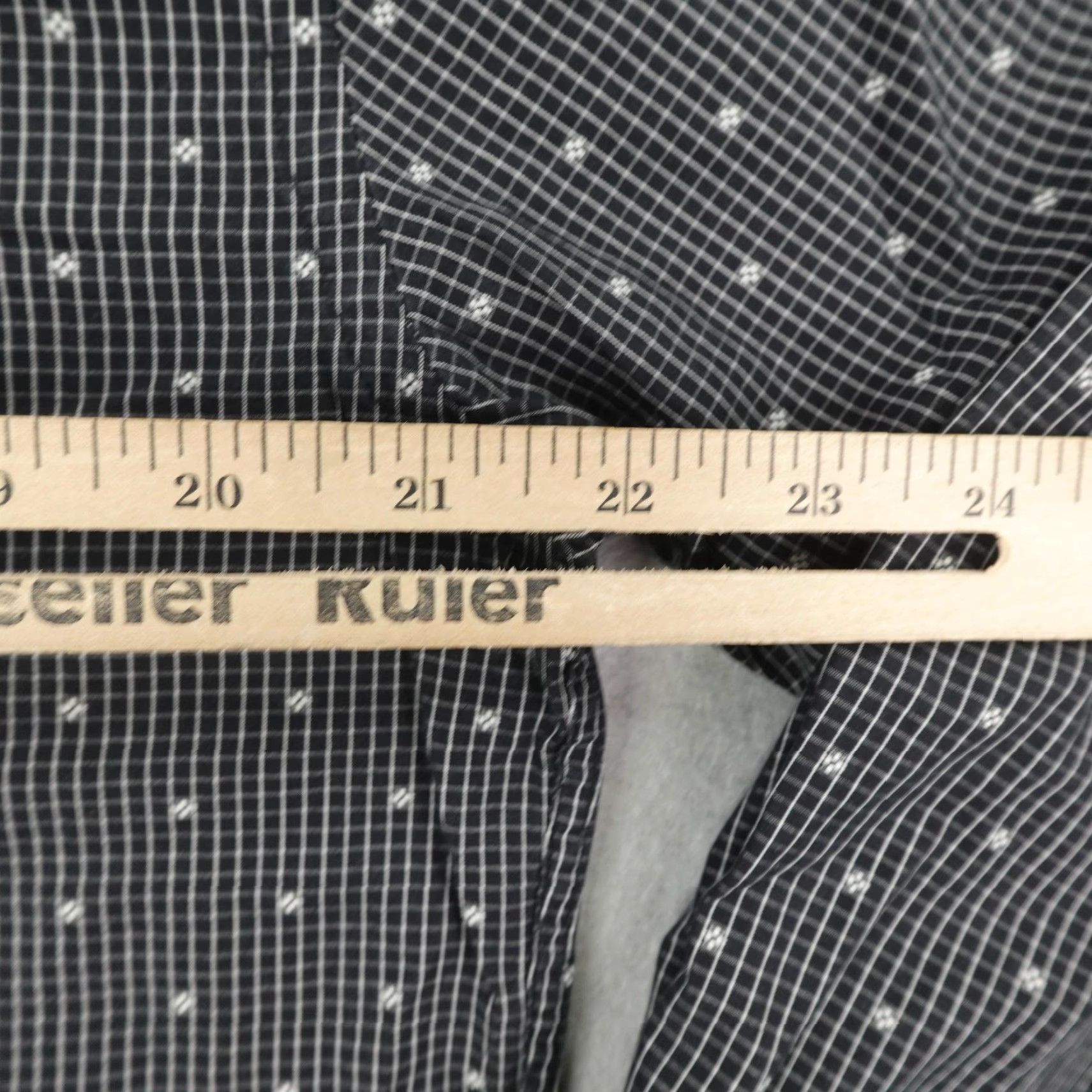 BUGATCHI VINTAGE Bugatchi Uomo Shirt Men Large Black Check Plaid Long Sleeve Button-Up Casual Business Formal Workwear Size US L / EU 52-54 / 3 - 7 Thumbnail