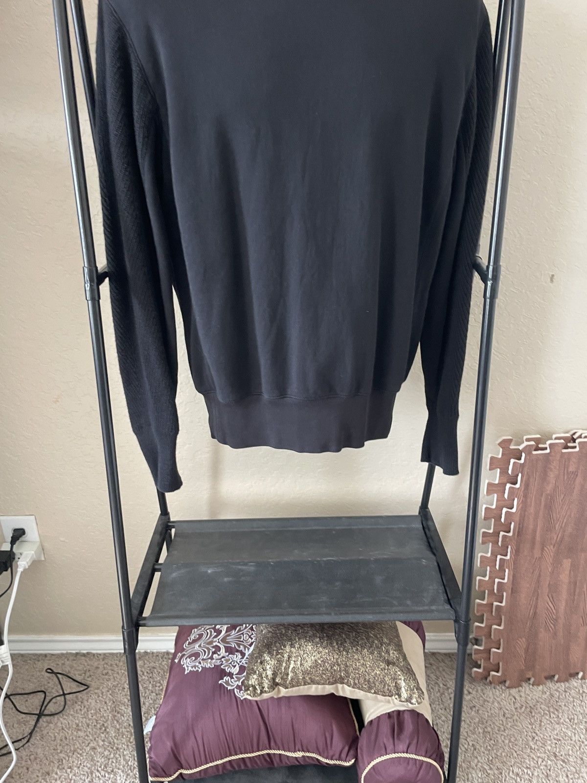 Helmut Lang Crewneck Sweater w/ Textured ribbed sleeves Size US XS / EU 42 / 0 - 2 Thumbnail