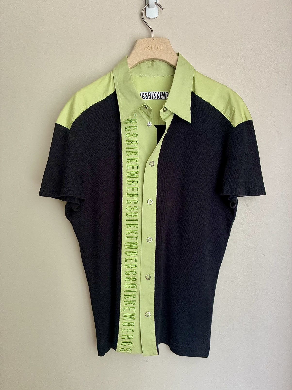 Dirk Bikkembergs Dirk Bikkembergs Vintage Snap Button Logo Bowling Shirt Size US M / EU 48-50 / 2 - 5 Thumbnail