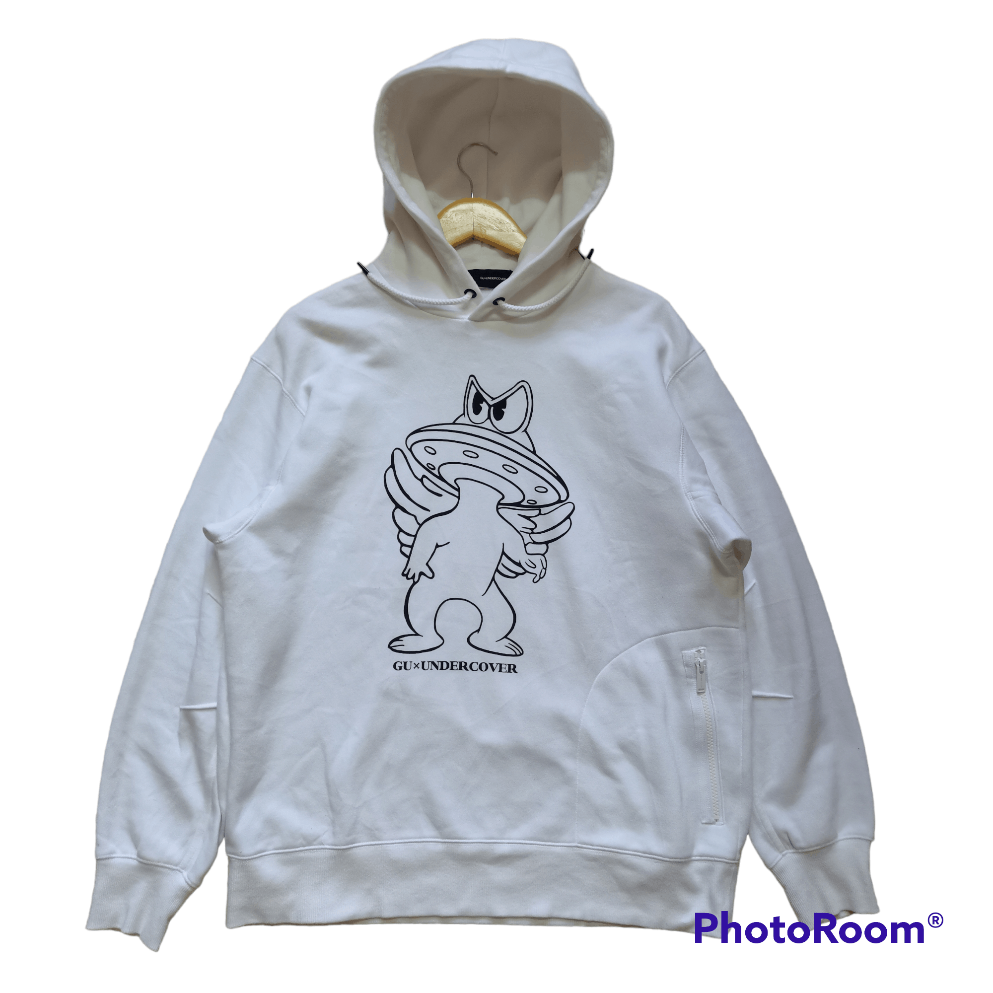 image of Nice Gu x Undercover White Hoodie Size L, Men's