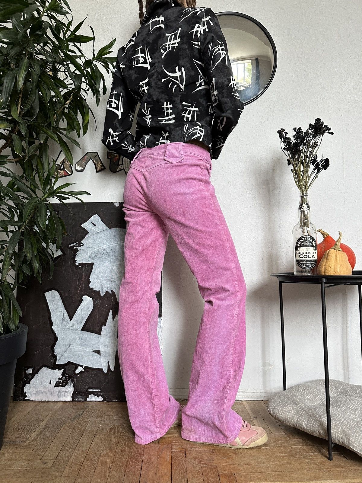 20471120 × If Six Was Nine × Seditionaries Tie-dye Corduroy Wide Leg Flared Pants Bratz Style Size 27" / US 4 / IT 40 - 5 Thumbnail