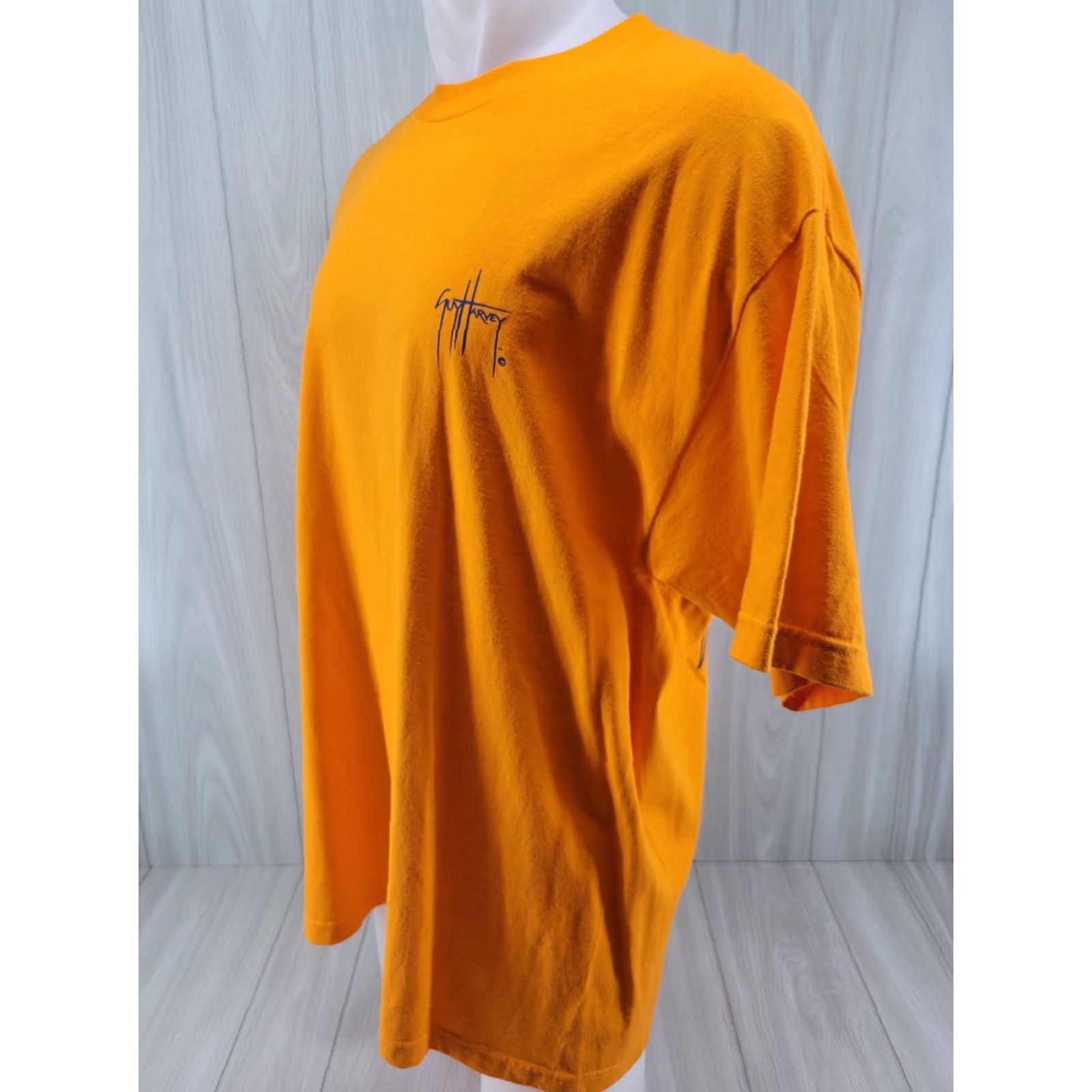 Guy Harvey GUY HARVEY T-Shirt SHIRT Orange XL Mens Blue Outlines Swordfish Size US XL / EU 56 / 4 - 3 Thumbnail