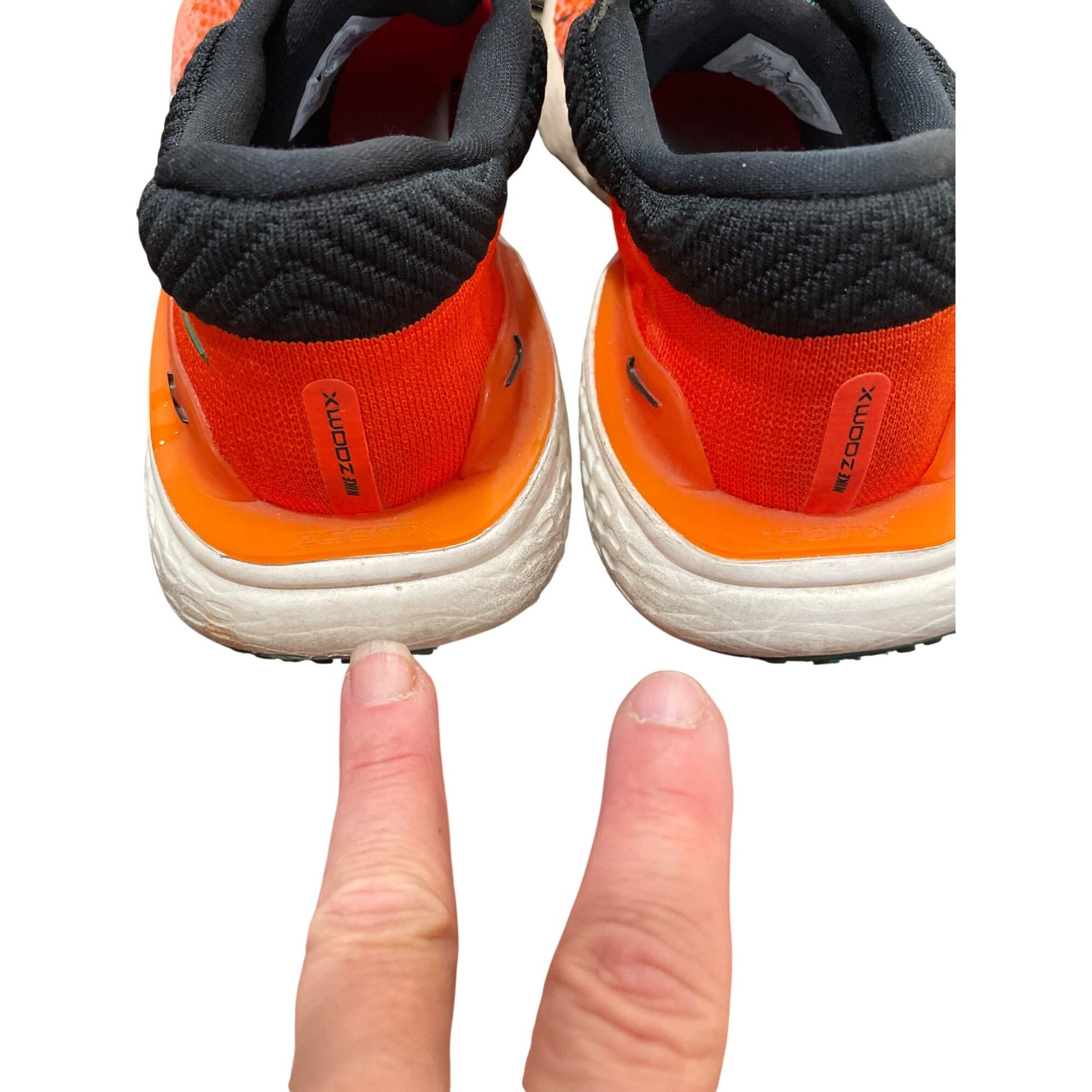 Nike Nike Air Zoom "75" Mens invicible run flyknit orange sneakes Size US 12.5 / EU 45-46 - 17 Thumbnail
