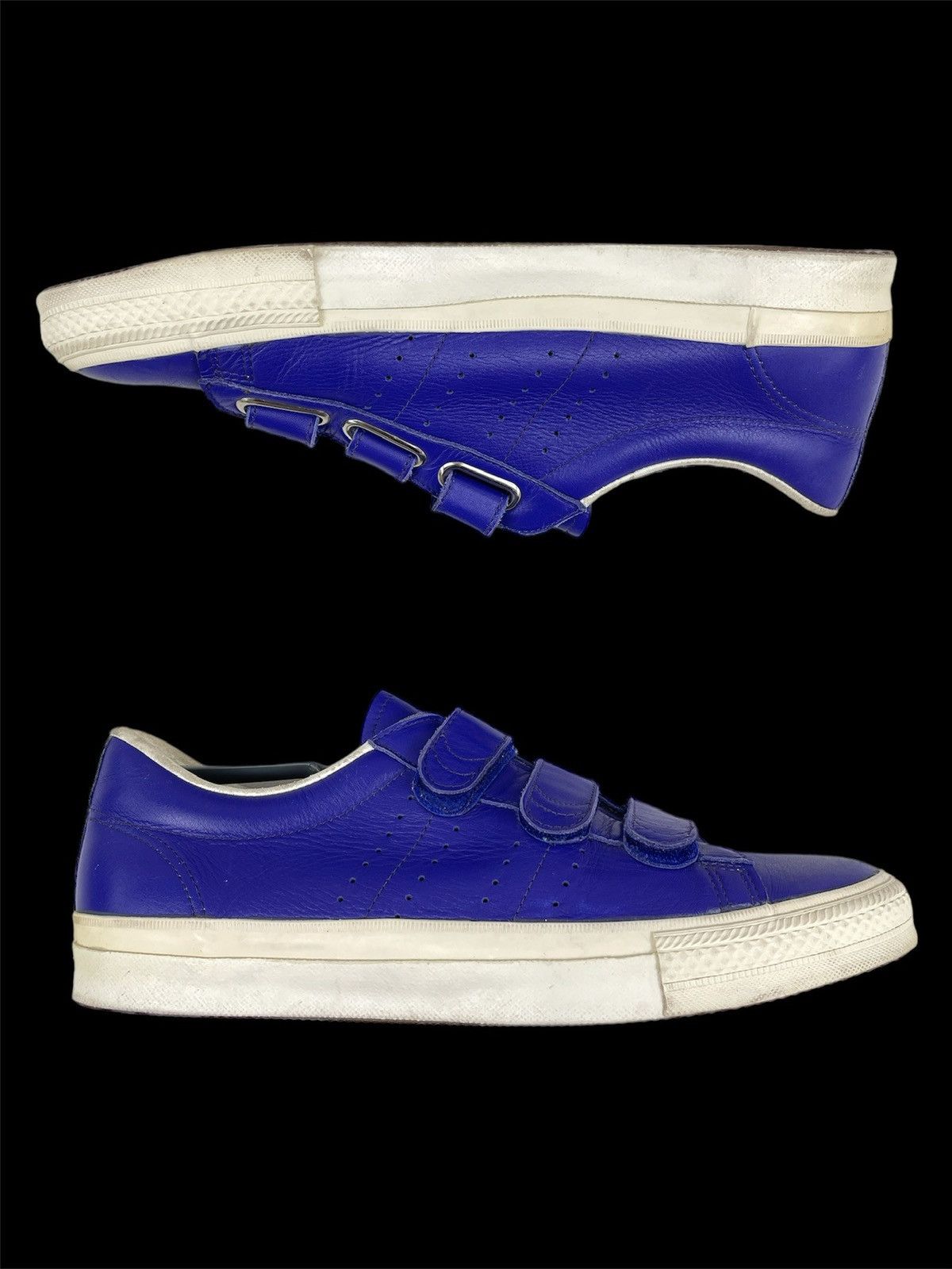 Kansai Yamamoto Y2K Y'S Japan Leather Strap Hook-Loop Sneakers Low-Top Shoes Size US 11.5 / EU 44-45 - 8 Thumbnail