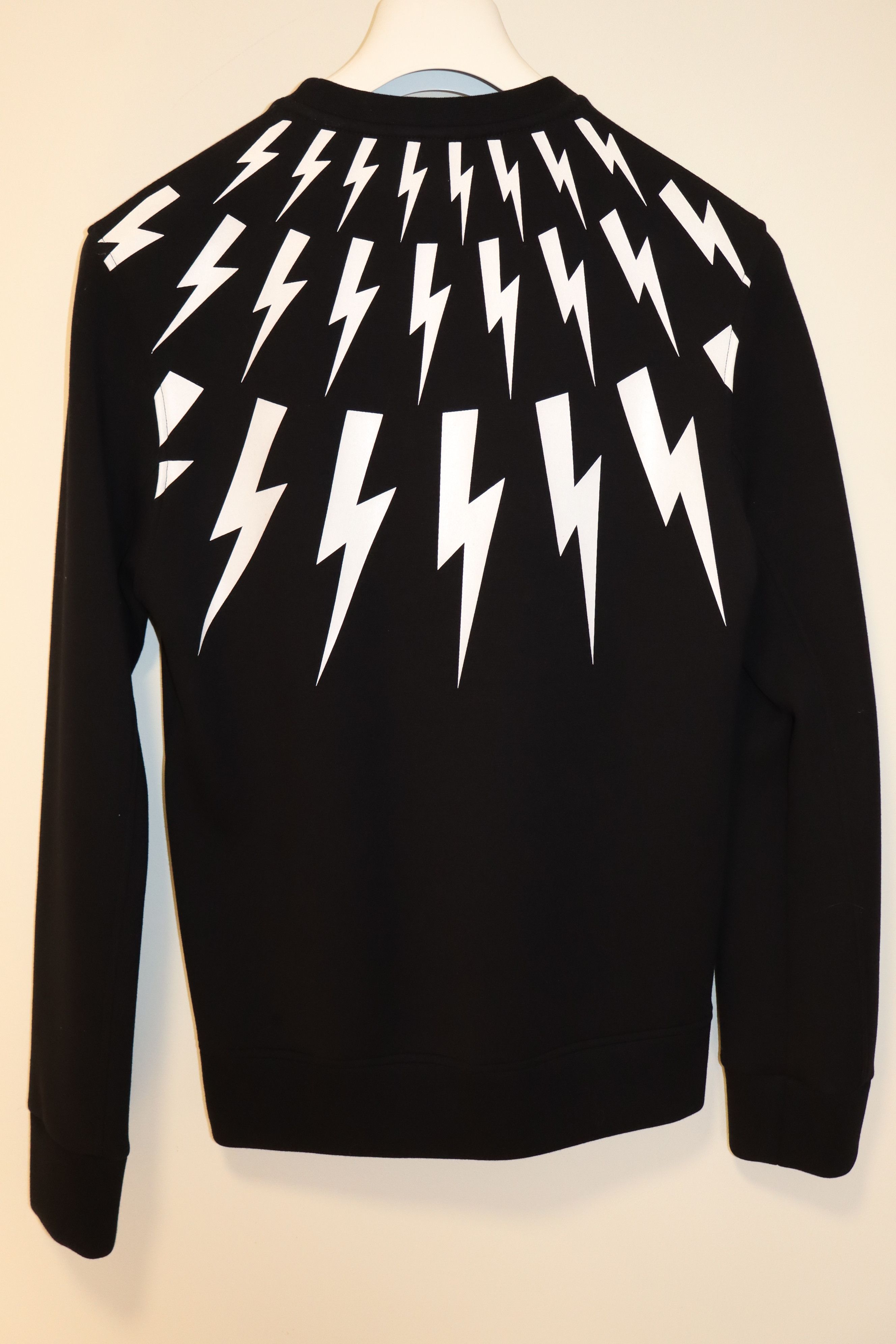 Neil Barrett Lightning bolt neoprene sweatshirt Size US XS / EU 42 / 0 - 4 Thumbnail