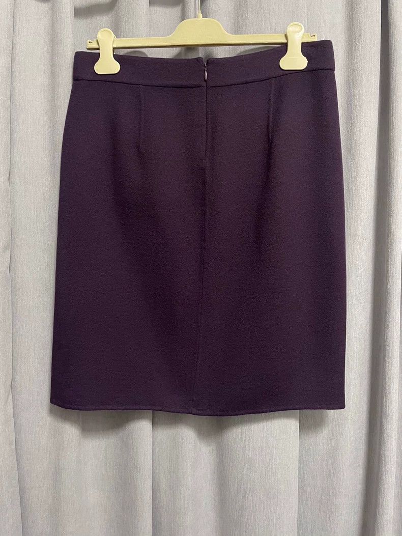 Loro Piana LORO PIANA Pure cashmere woolen low waist straight skirt Size 30" / US 8 / IT 44 - 3 Thumbnail