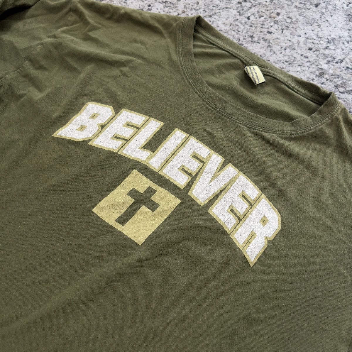 Vintage Believer Jesus God Double Layer Longsleeve Shirt ERD Grunge Size US L / EU 52-54 / 3 - 4 Thumbnail