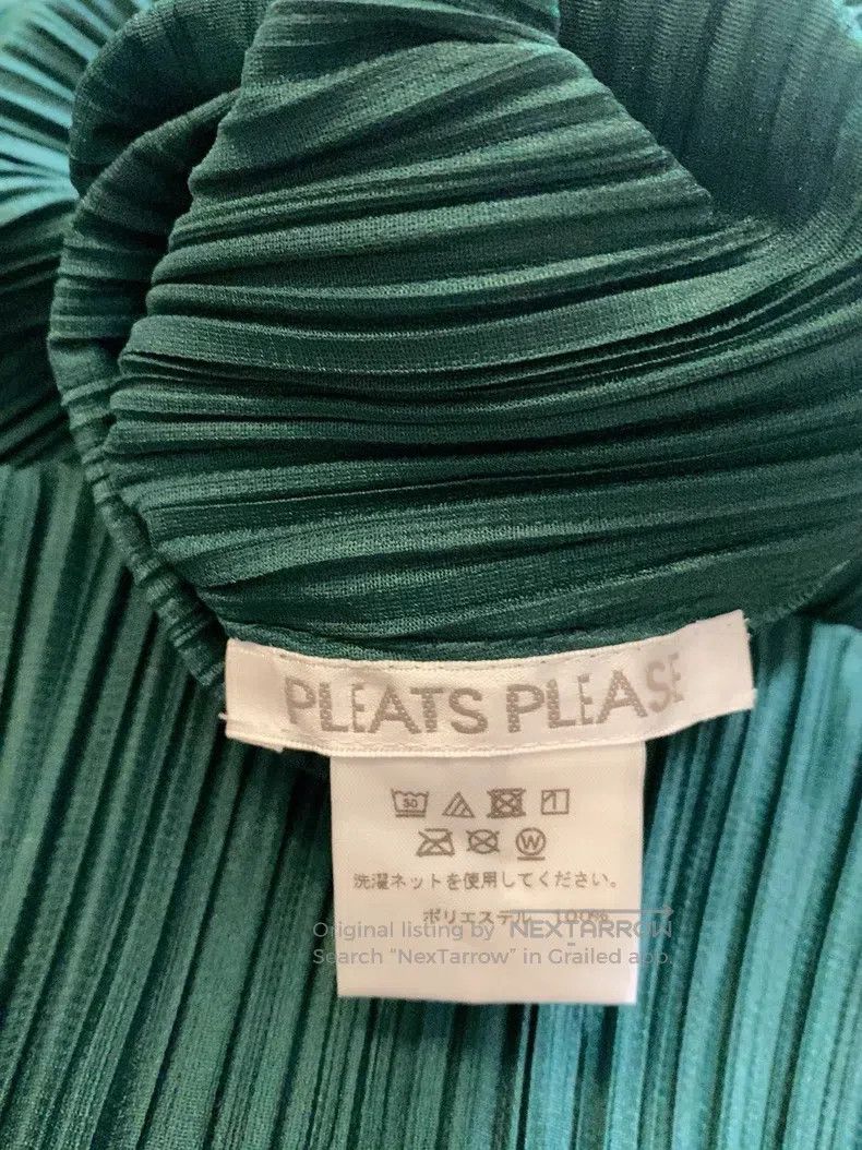 Issey Miyake Issey Miyake Emerald Green Dress Size L / US 10 / IT 46 - 4 Thumbnail