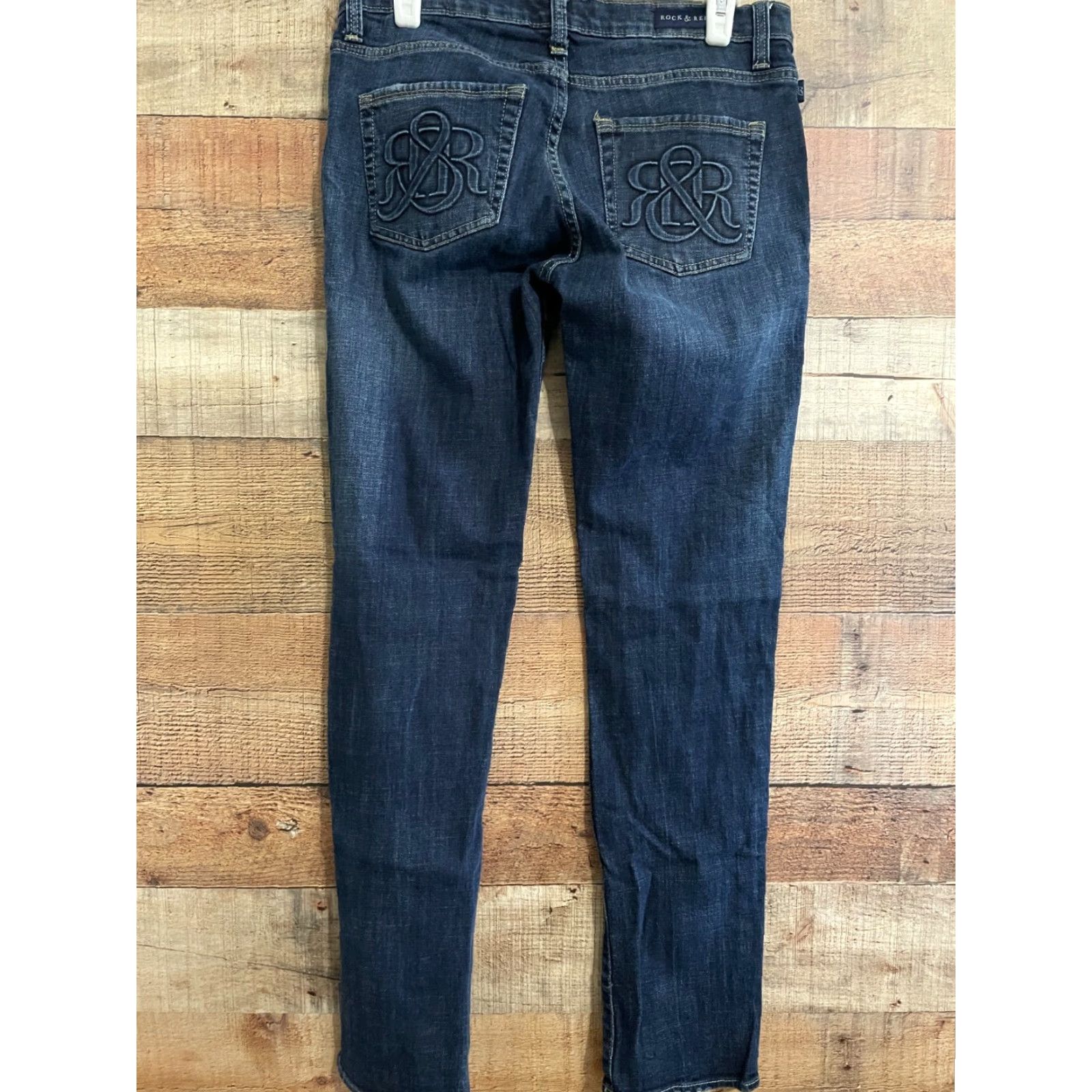 Vintage Rock & Republic Womens Sz 8m Berlin Skinny Jeans Dark Wash Size 30" / US 8 / IT 44 - 2 Thumbnail