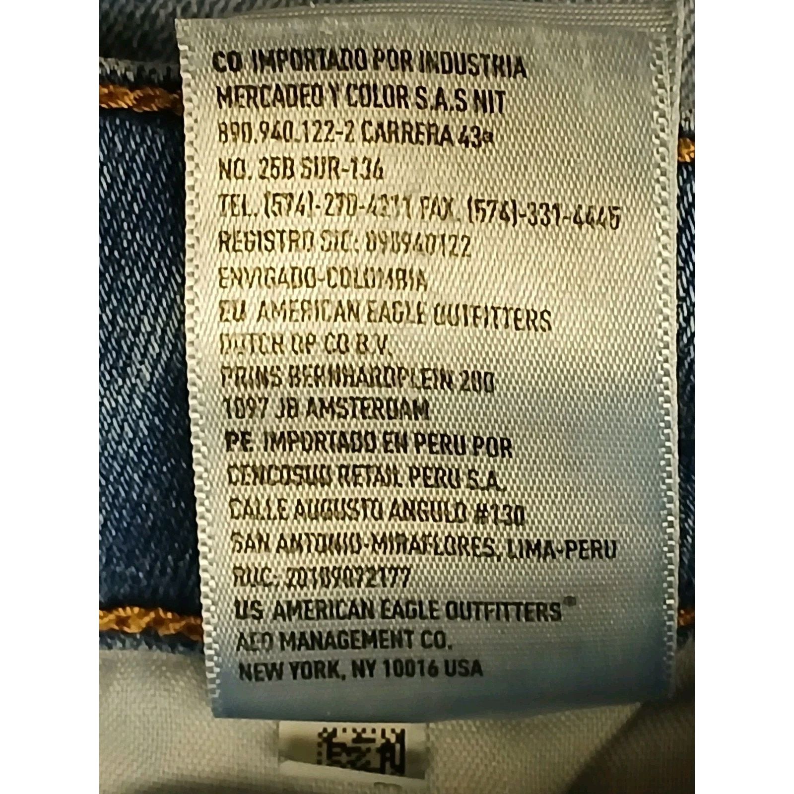 American Eagle Outfitters Amercian Eagle (4R) Women’s Skinny Stretch Blue Denim Jeans Size 27" / US 4 / IT 40 - 9 Thumbnail
