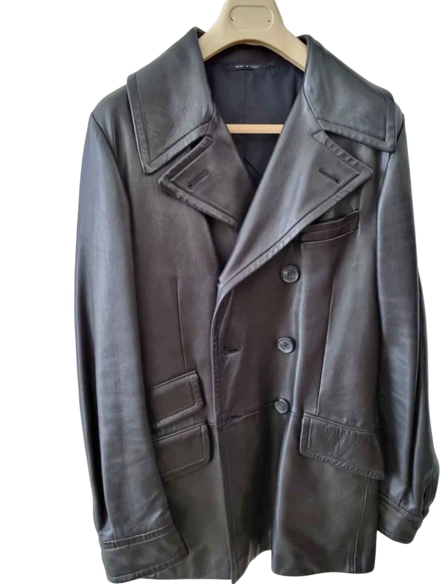 Gucci A/W 2003 ARMY LEATHER COAT BY TOM FORD Size US M / EU 48-50 / 2 - 1 Thumbnail