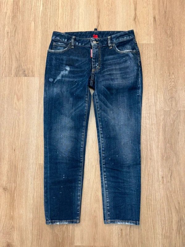 Dsquared2 Dsquared2 Navy Jeans with creases size 38 new Size 27" / US 4 / IT 40 - 1 Thumbnail