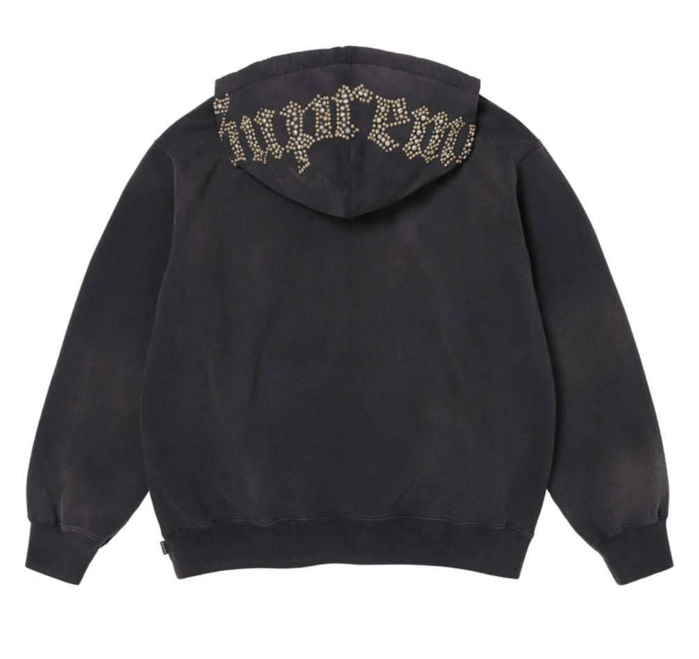 Supreme CONFIRMED Supreme Overdyed Studded Hooded Sweatshirt Size US M / EU 48-50 / 2 - 2 Thumbnail