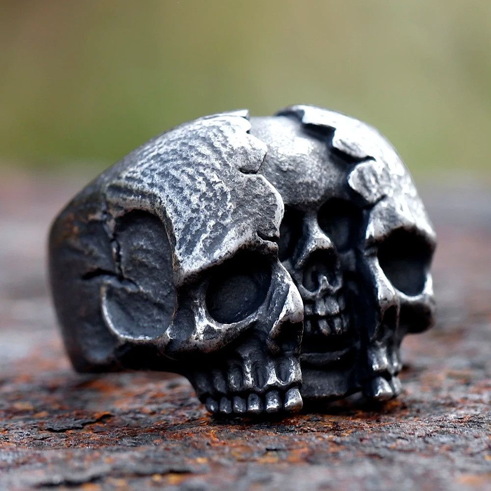 Jewelry Skull Ring Streetwear Jewelry Fashion Gift Size ONE SIZE - 1 Thumbnail