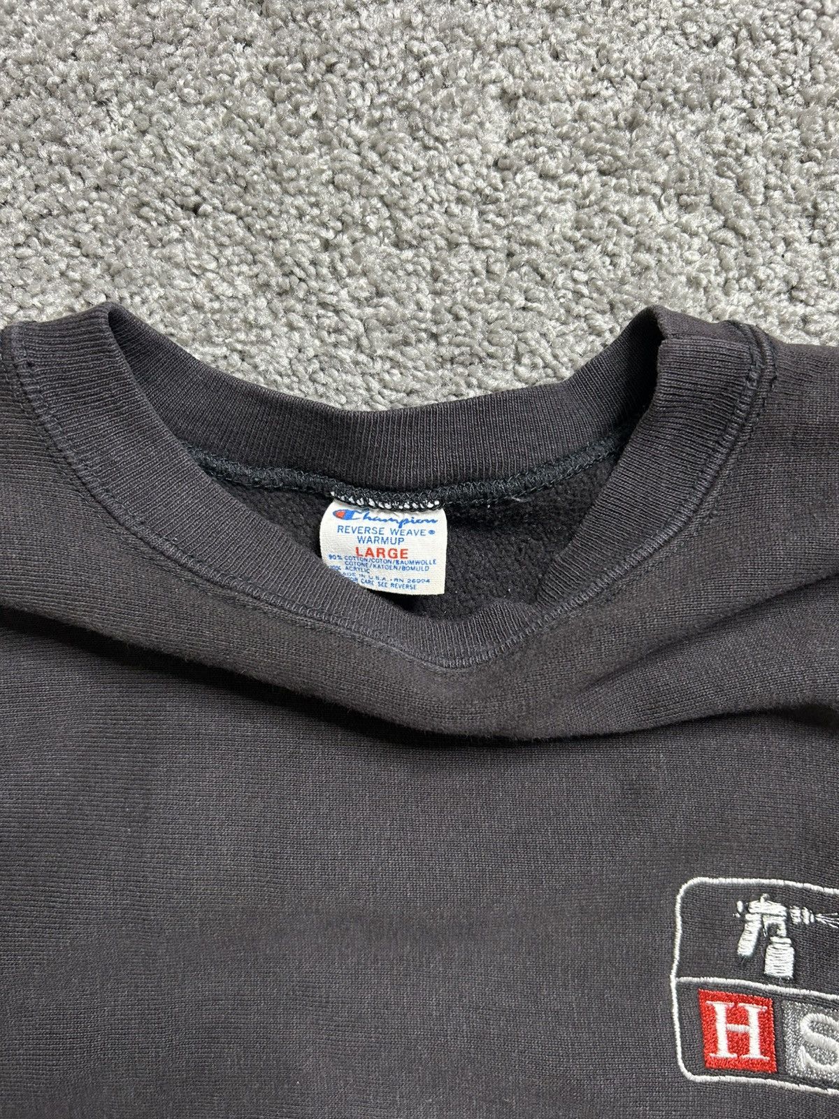 Champion Vintage 80s Champion Reverse Weave Sweatshirt Black HS USA Size US L / EU 52-54 / 3 - 5 Thumbnail